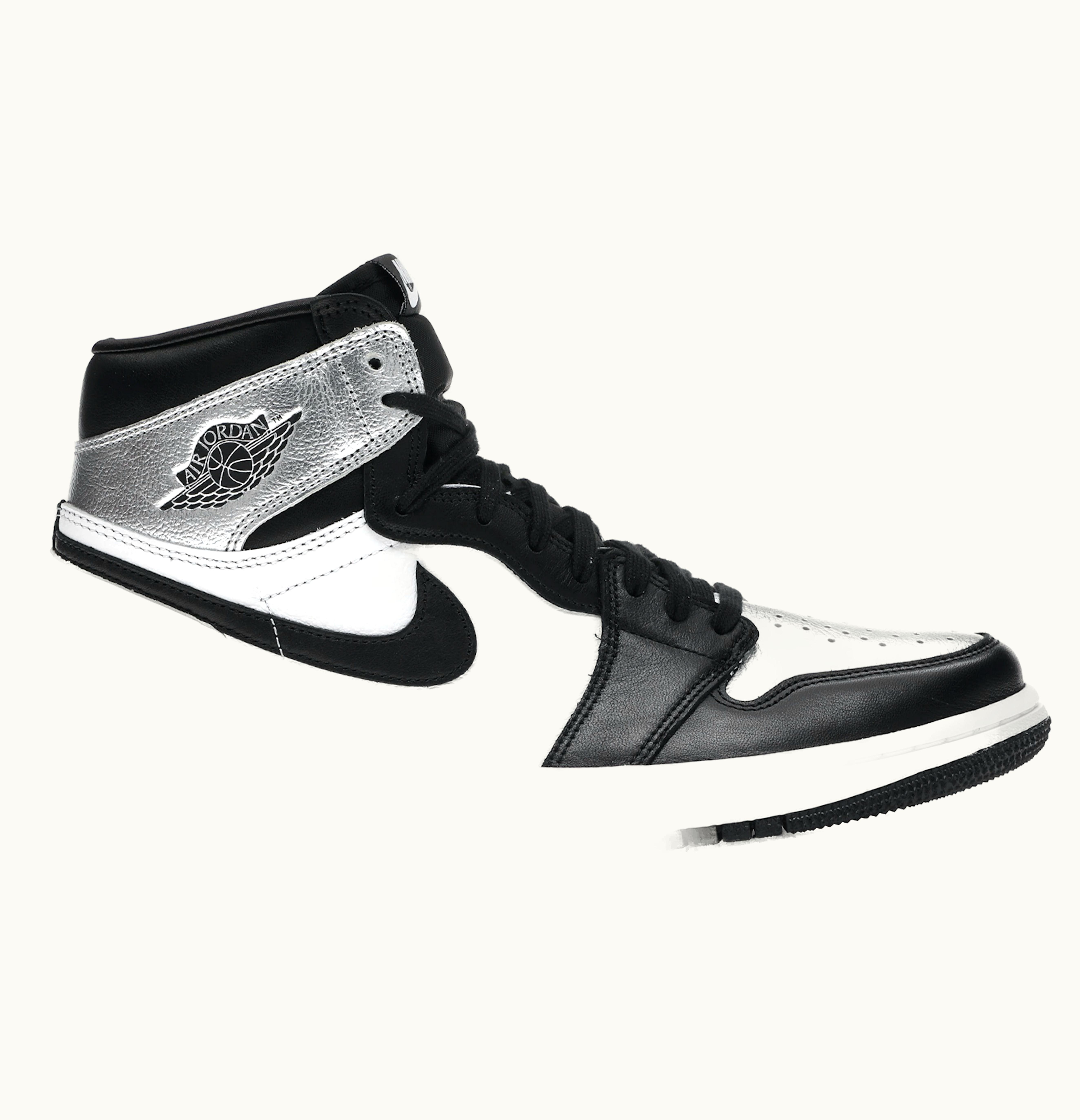 Jordan Air Jordan 1 Retro High Silver Toe W