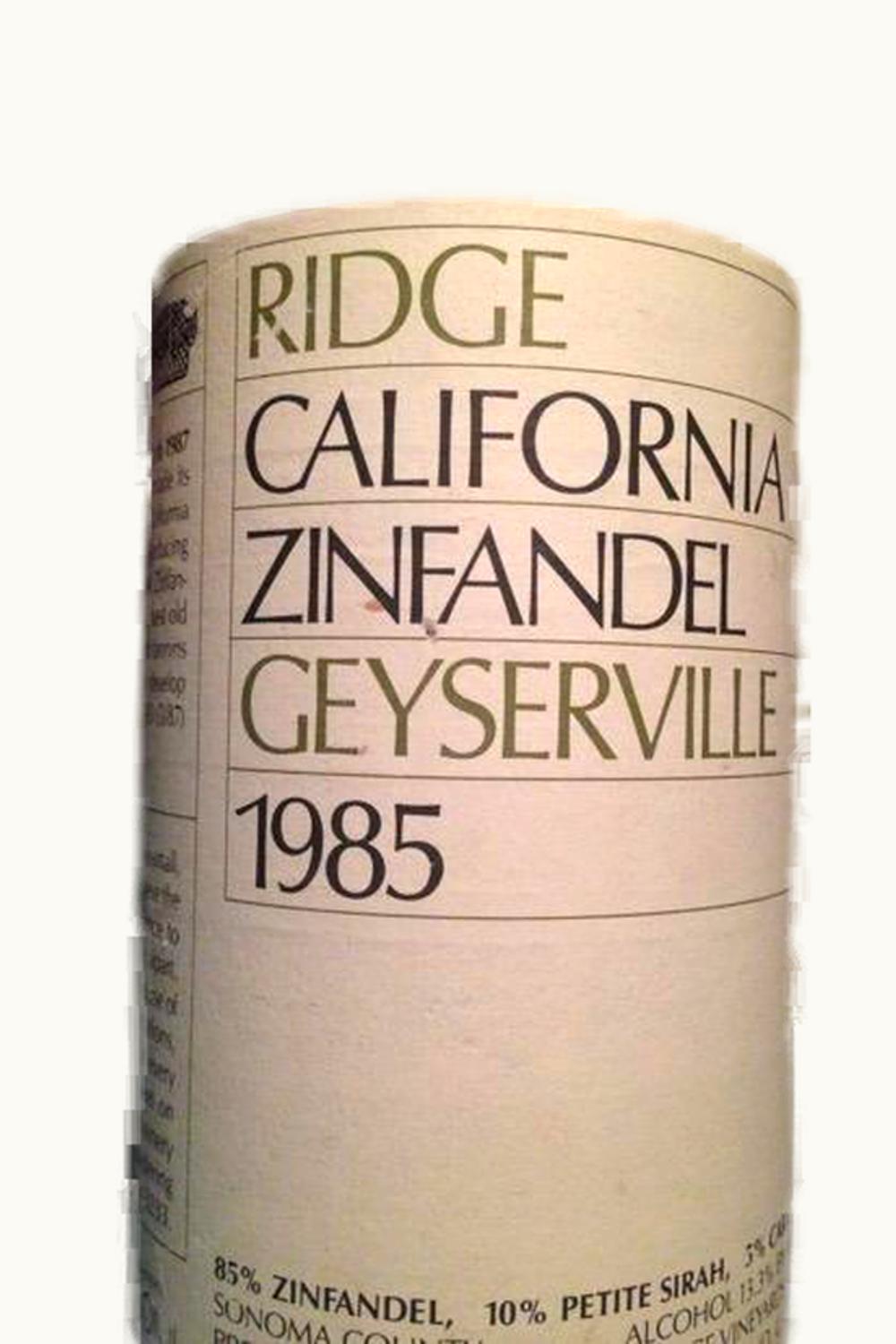 Ridge Vineyards Ridge Vineyards Zinfandel (Alexander Valley, Sonoma County), 1985