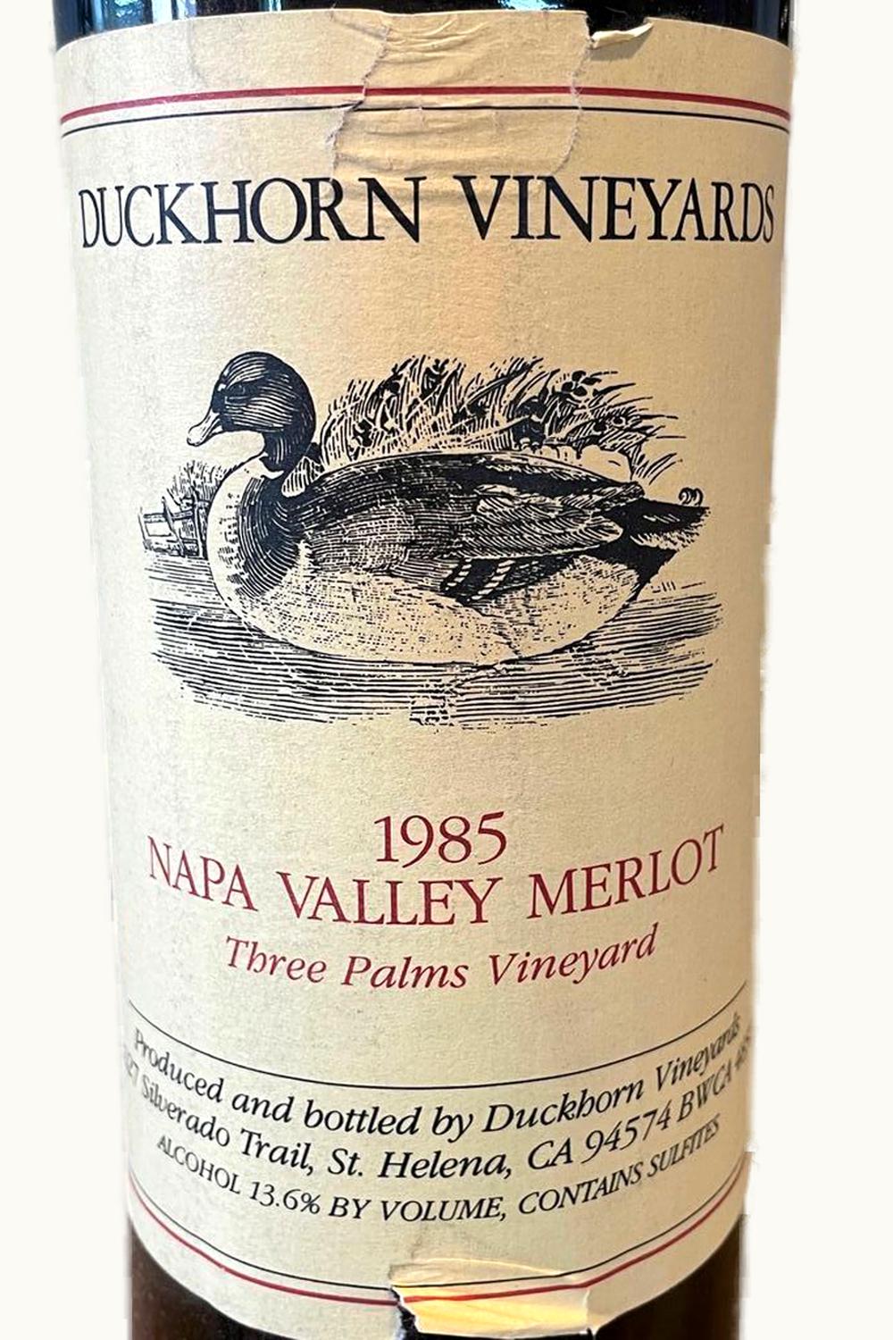 Duckhorn Vineyards Three Palms Vineyard Merlot (Napa Valley), 1985