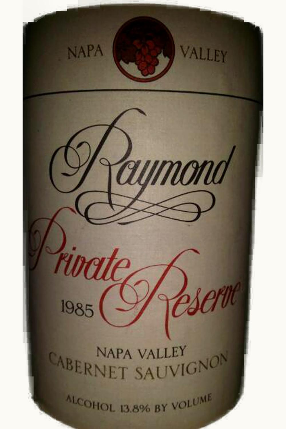 Raymond Cellars Reserve Select Cabernet Sauvignon (Napa Valley), 1985
