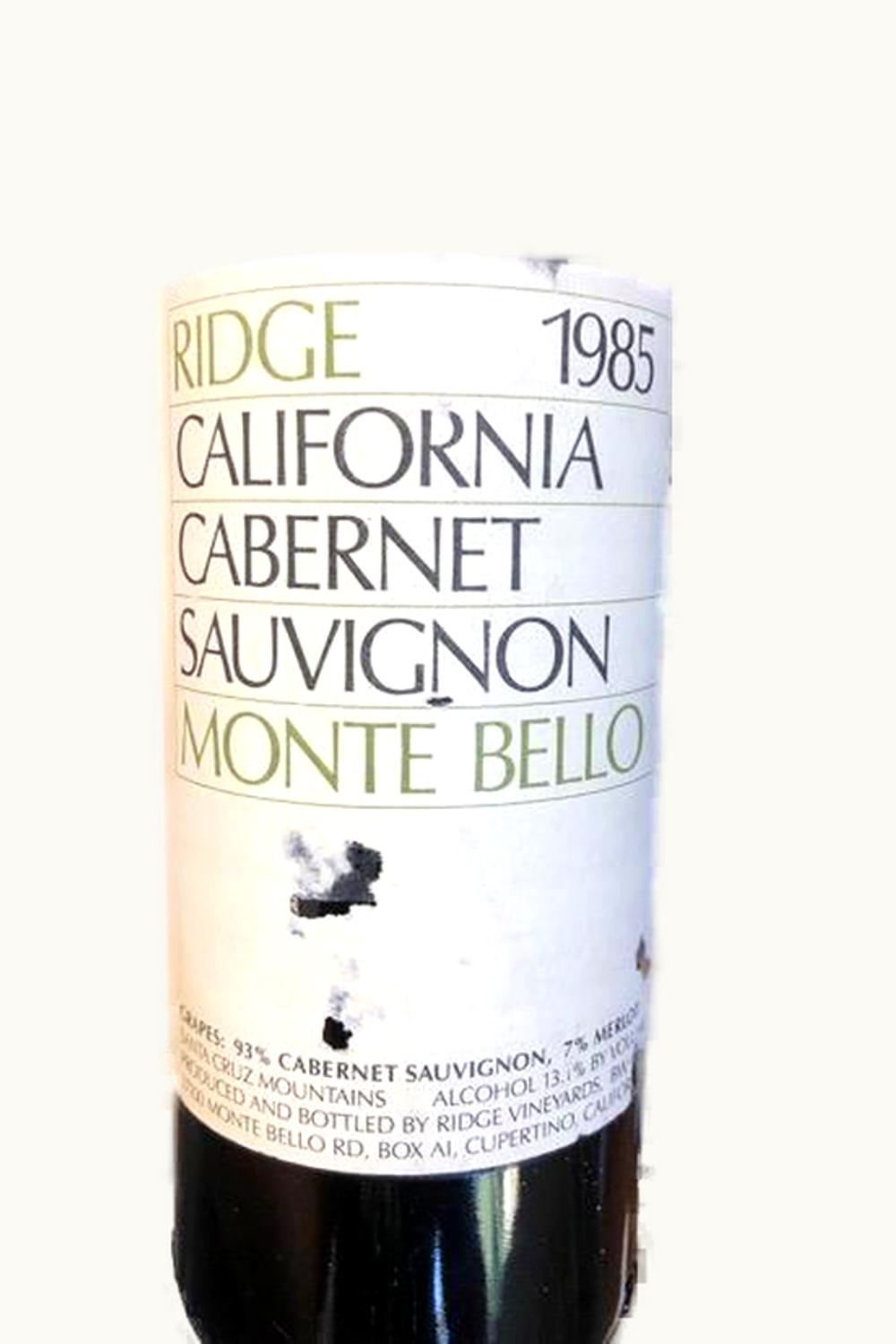 Ridge Vineyards Ridge Vineyards York Creek Cabernet Sauvignon (Spring Mountain District, Napa Valley), 1985