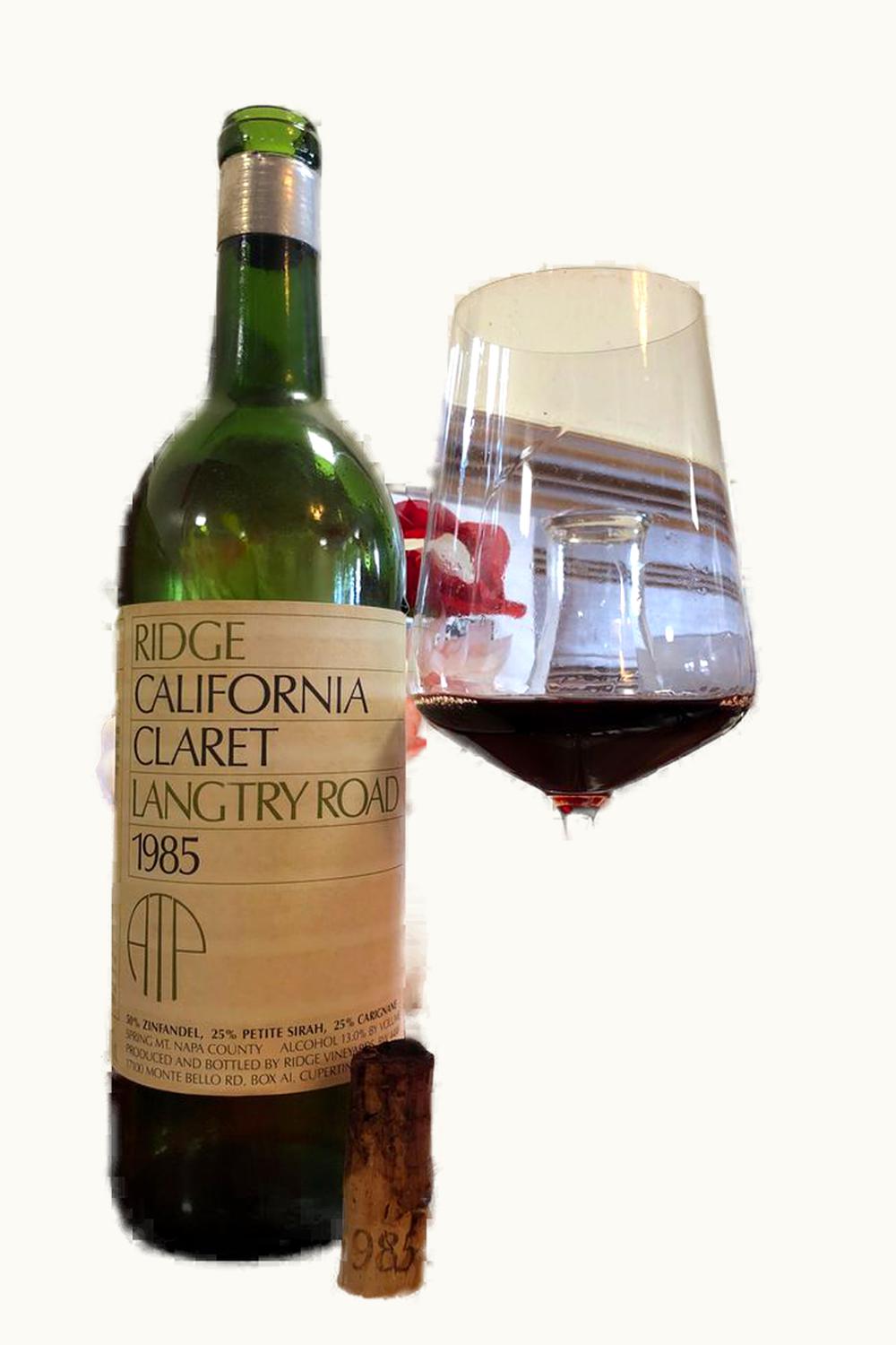 Ridge Vineyards Ridge Vineyards Langtry Road Claret (Spring Mountain District, Napa Valley), 1985