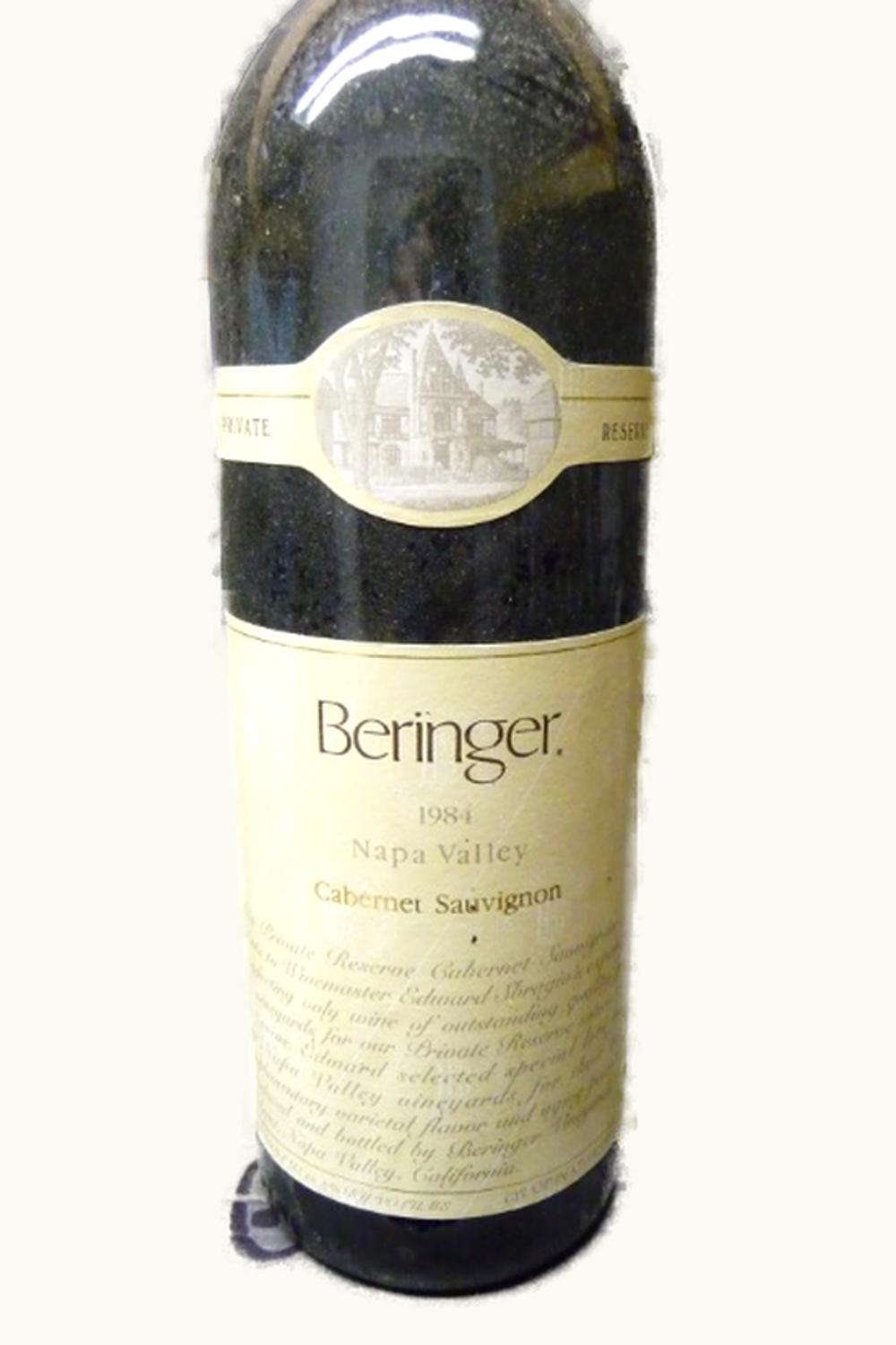 Beringer Private Reserve Cabernet Sauvignon (Napa Valley), 1984