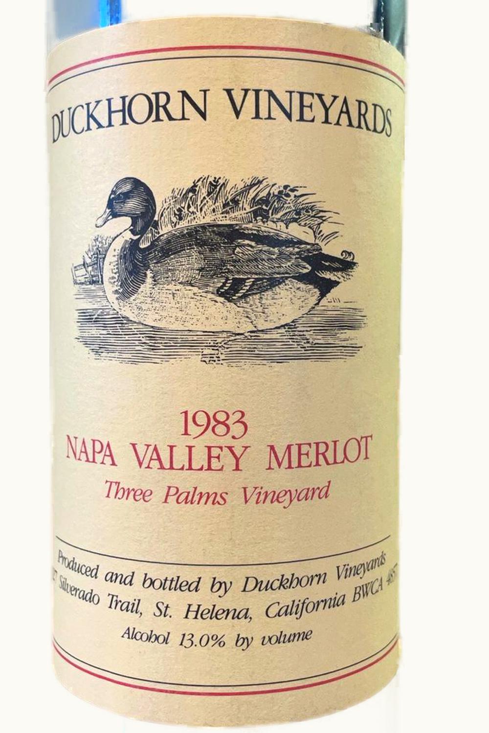 Duckhorn Vineyards Three Palms Merlot (Napa Valley), 1983