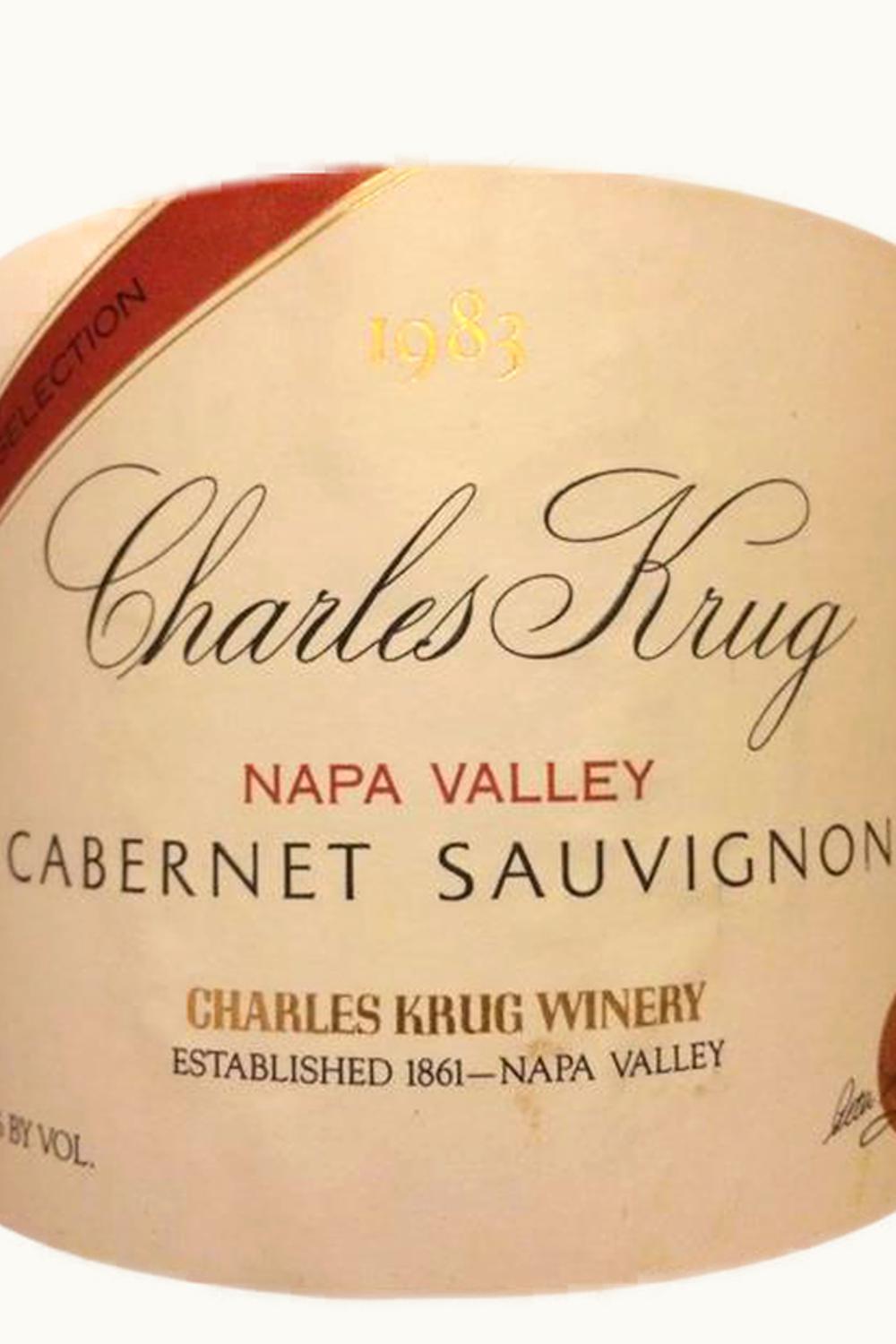 Charles Krug Peter Mondavi Family Vintage Selection Cabernet Sauvignon (Napa Valley), 1983
