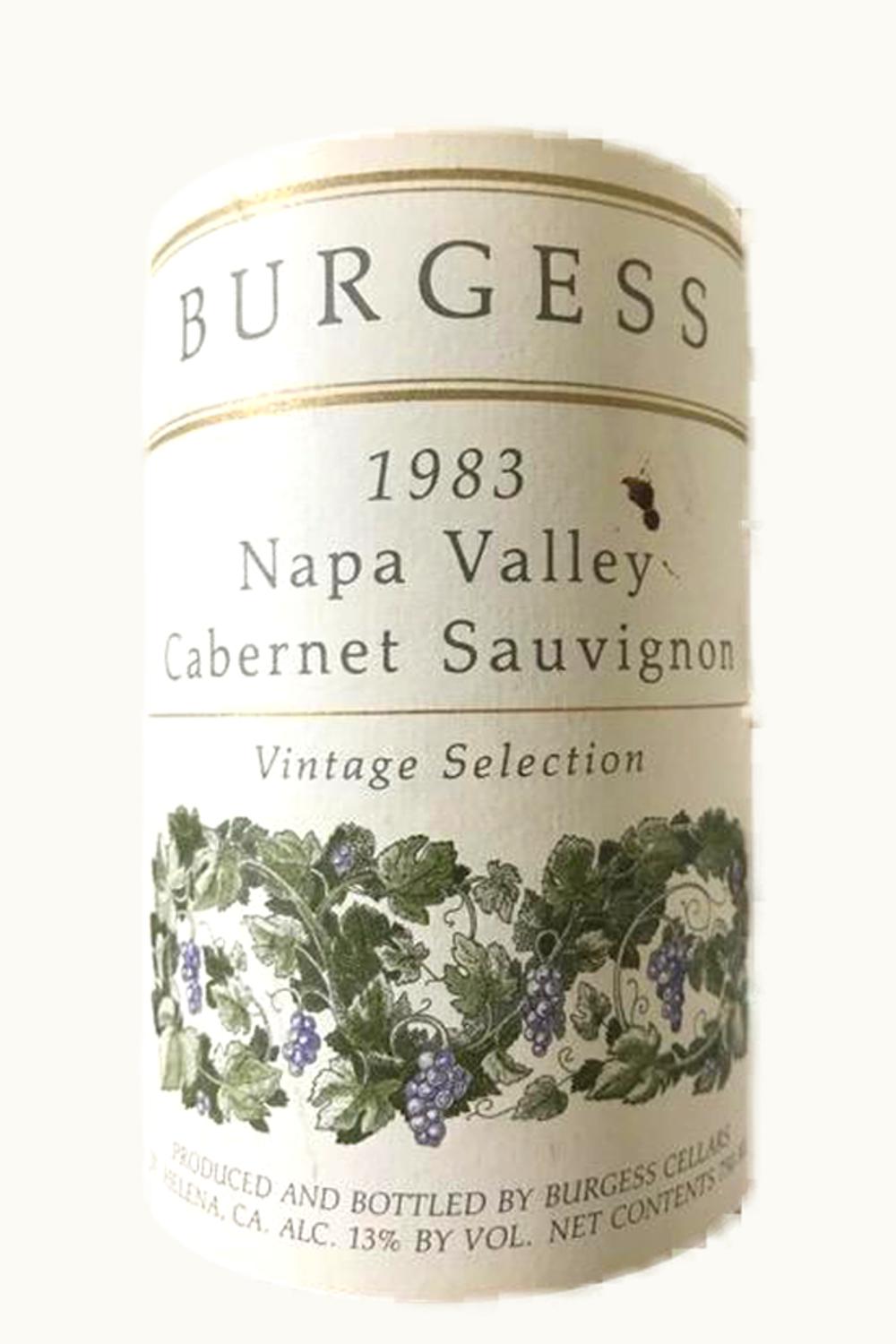 Burgess Cellars Vintage Selection Cabernet Sauvignon (Napa Valley), 1983