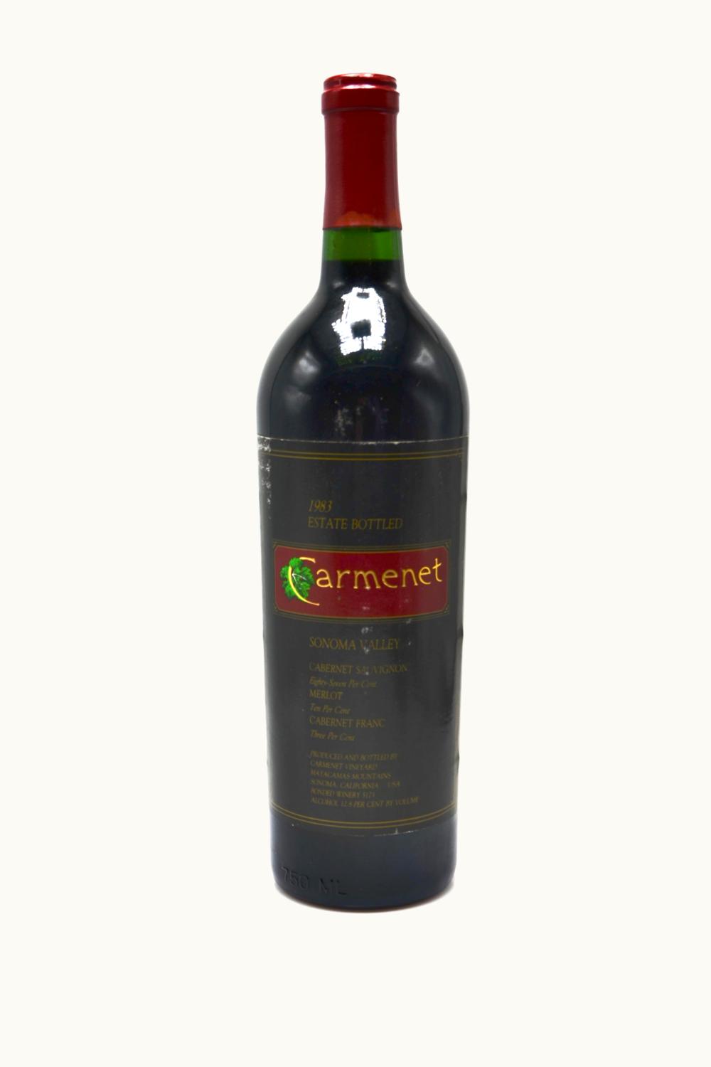 Carmenet Estate Bottled Red Sonoma Valley County, 1983