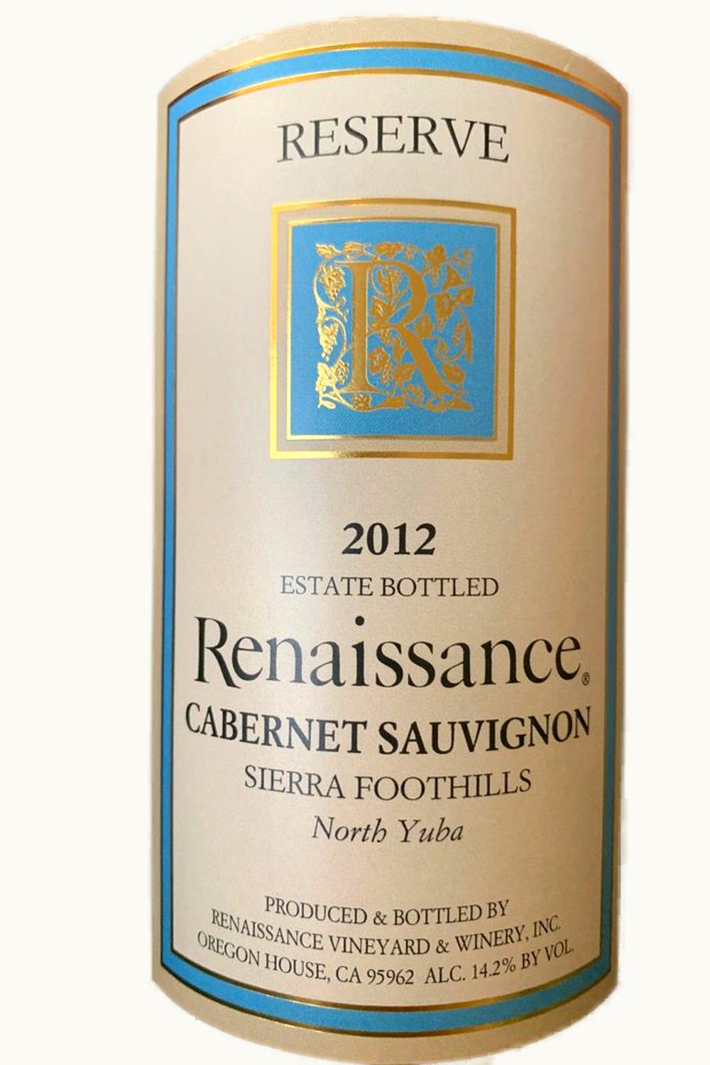 Renaissance RSRV Cab Sauv North Yuba Sierra Foothills, 1983
