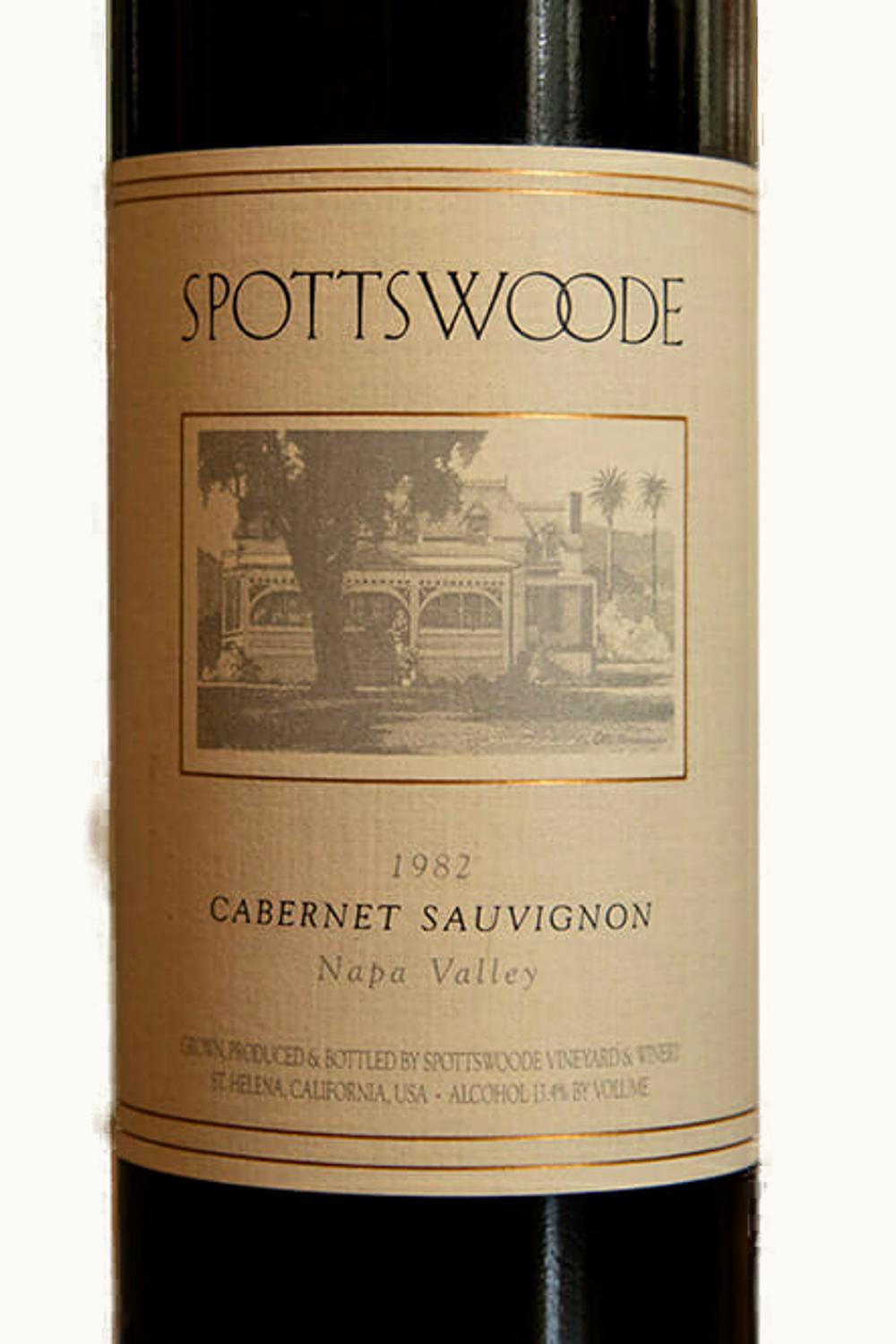 Spottswoode Estate Grown Cab Sauv St Helena Napa Valley County, 1982