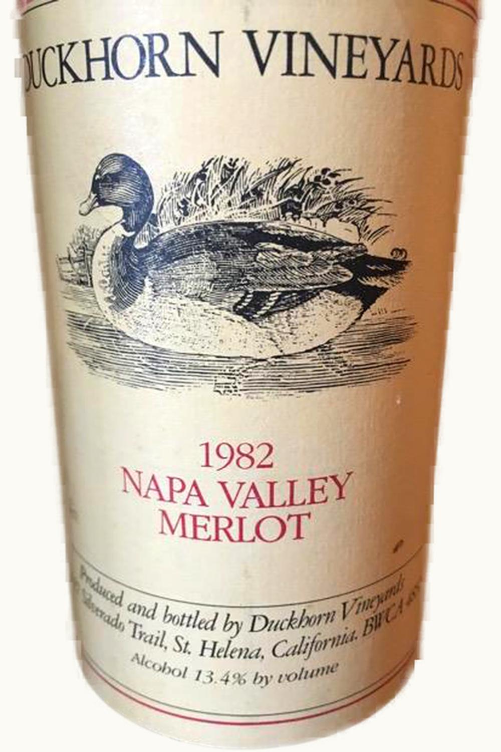Duckhorn Vineyards Merlot Napa Valley County, 1982