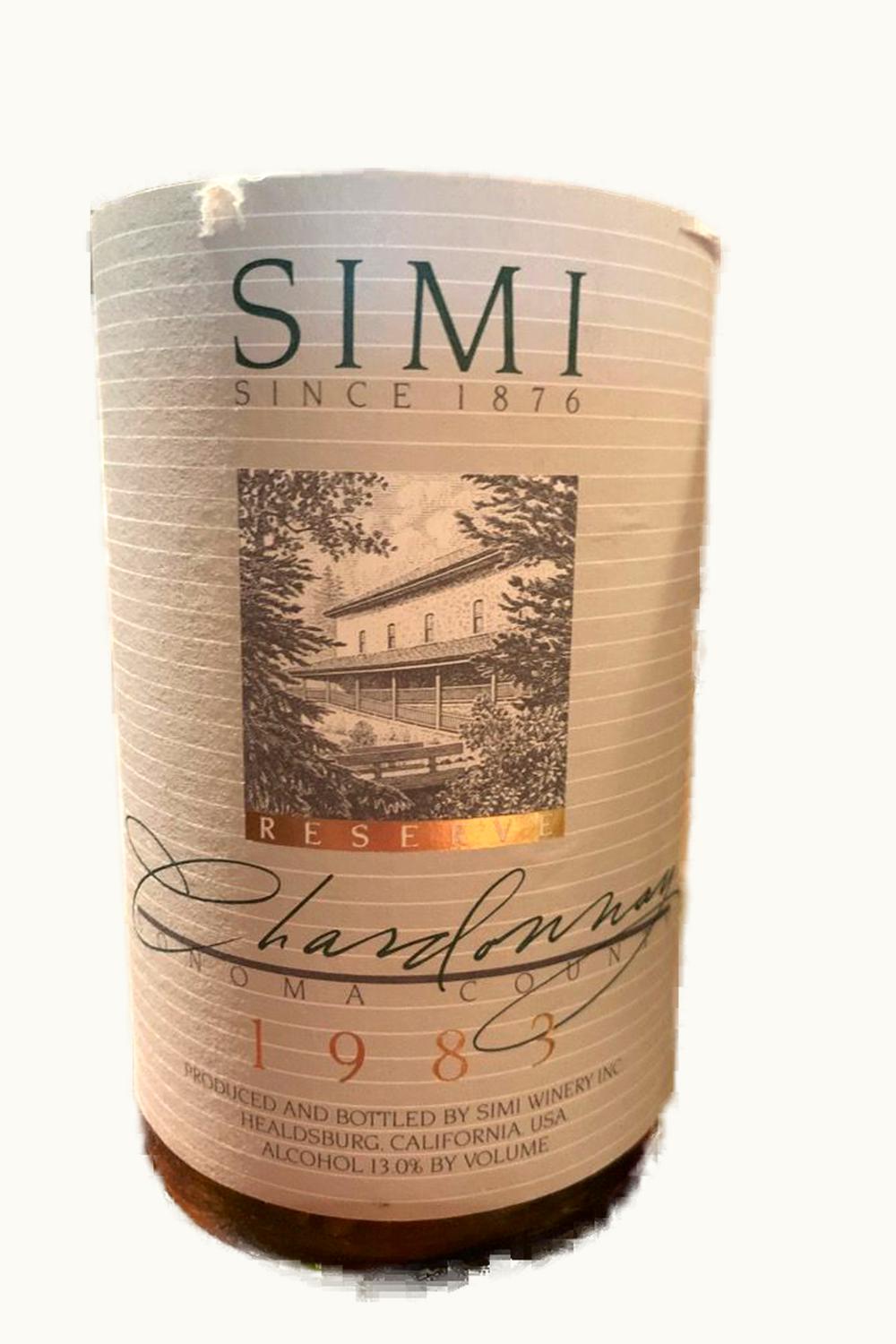 Simi RSRV Cab Sauv Alex Valley Sonoma County, 1982