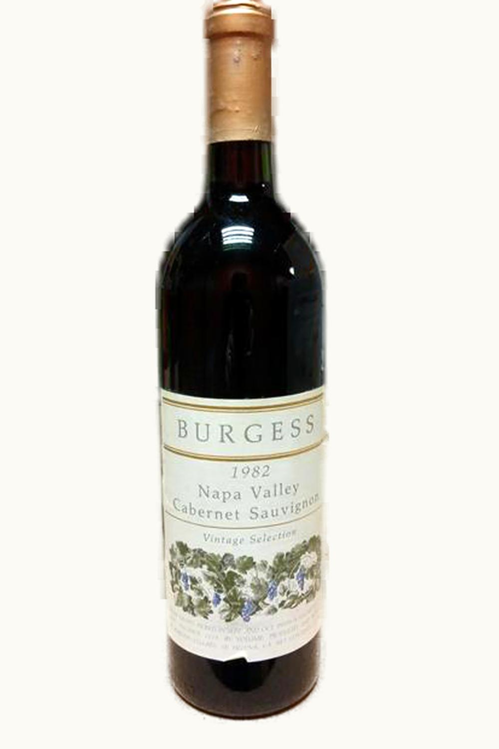 Burgess Cellars Vintage Select Cab Sauv Napa Valley County, 1982