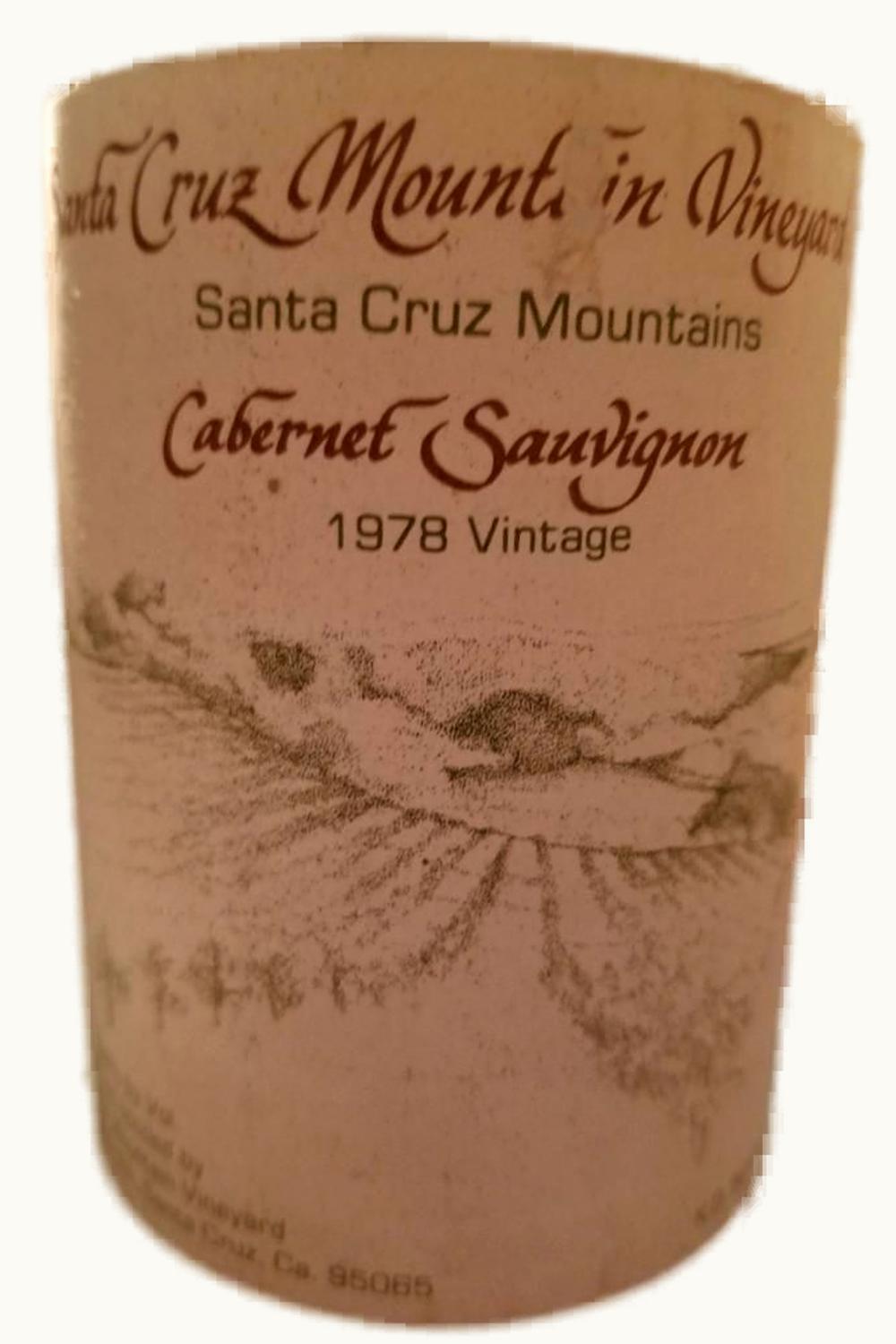 Bates Ranch Bates Ranch Cab Sauv Santa Cruz Mnt St Francisco Bay Central Coast California, 1982