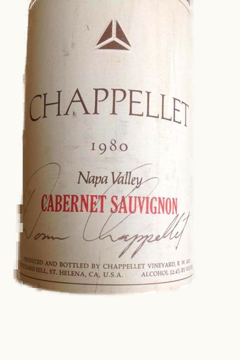Chappellet Signature Cab Sauv Napa Valley County, 1980