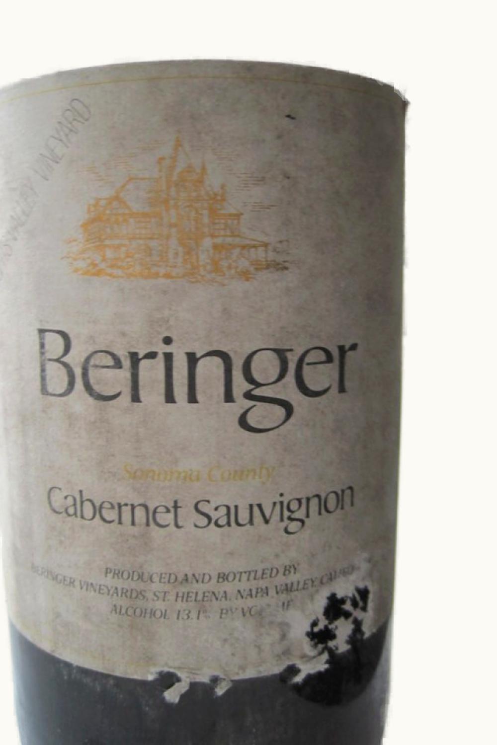 Beringer Cab Sauv Knight Valley Sonoma County, 1980