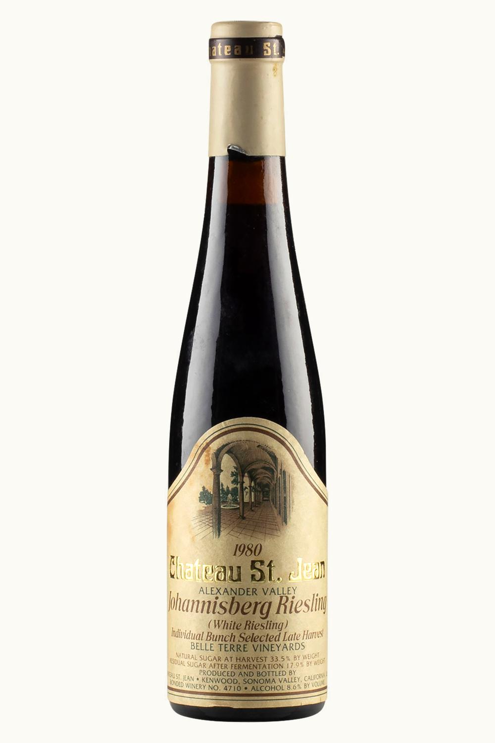 St. Jean St. Jean Late Harvest Johannisberg Riesling Alex Valley Sonoma County, 1980