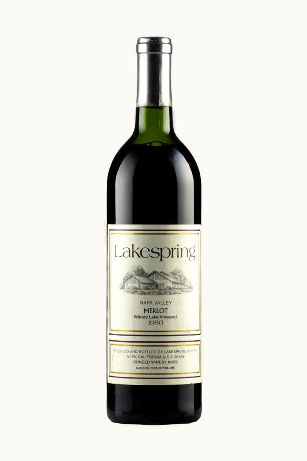 Lakespring Merlot Napa Valley County, 1980