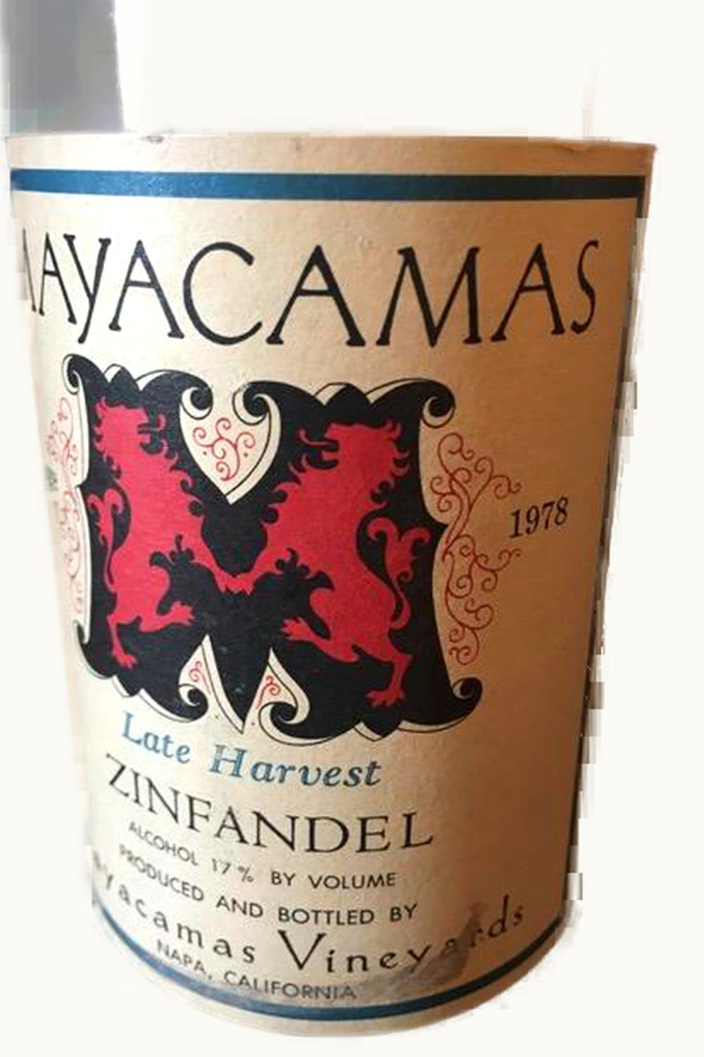 Mayacamas Vineyards Mayacamas Vineyards Late Harvest Zinfandel, 1976