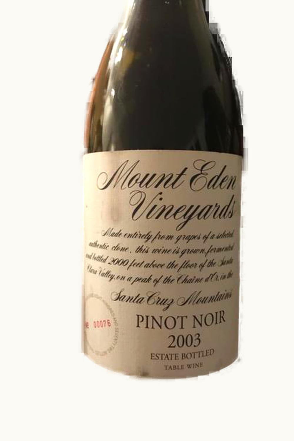 Mount Eden Vineyards Pinot Noir, 1974