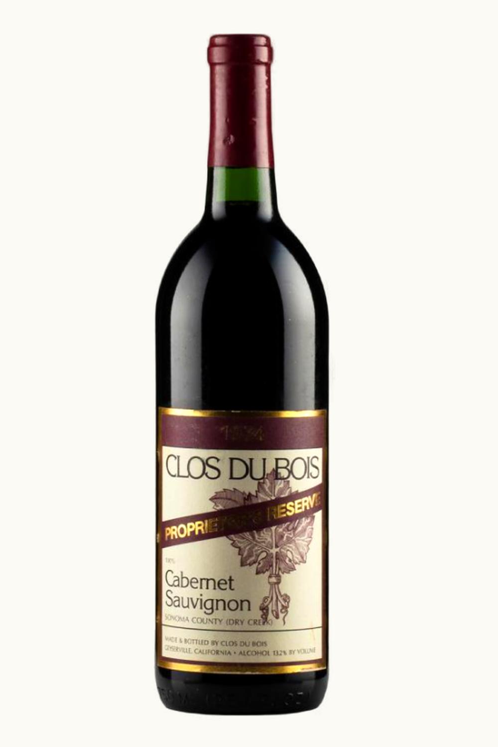 Clos du Bois Clos du Bois Proprietor's Reserve Cabernet Sauvignon, 1974
