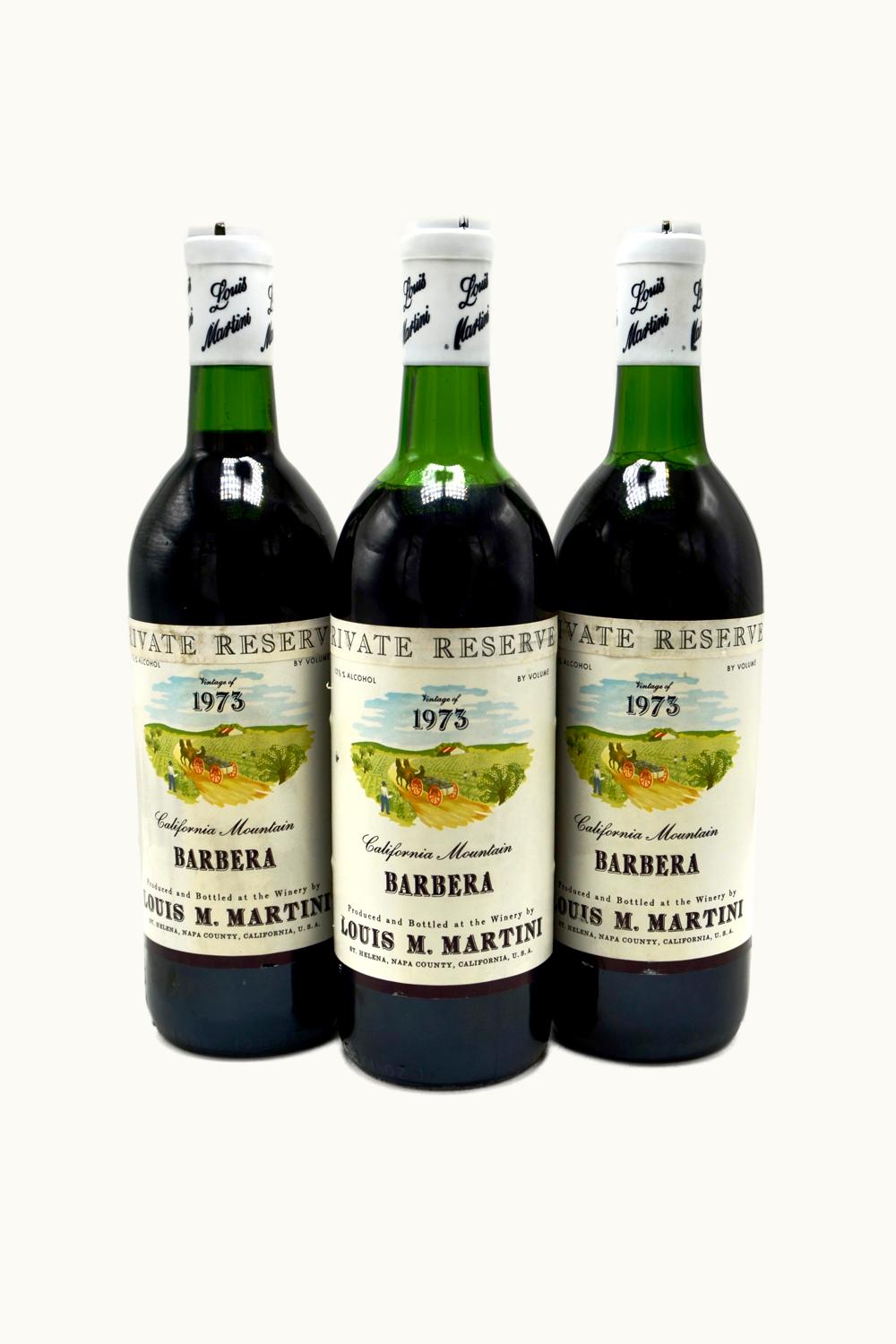 Louis M. Martini Louis M. Martini Private Reserve Montebello Barbera, 1973
