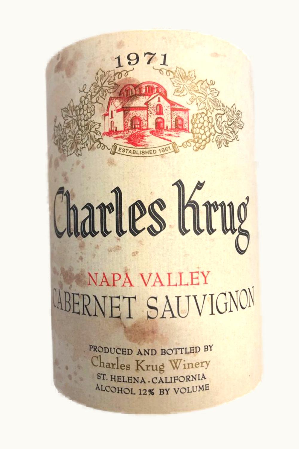 Charles Krug Charles Krug Peter Mondavi Family Cabernet Sauvignon, 1971