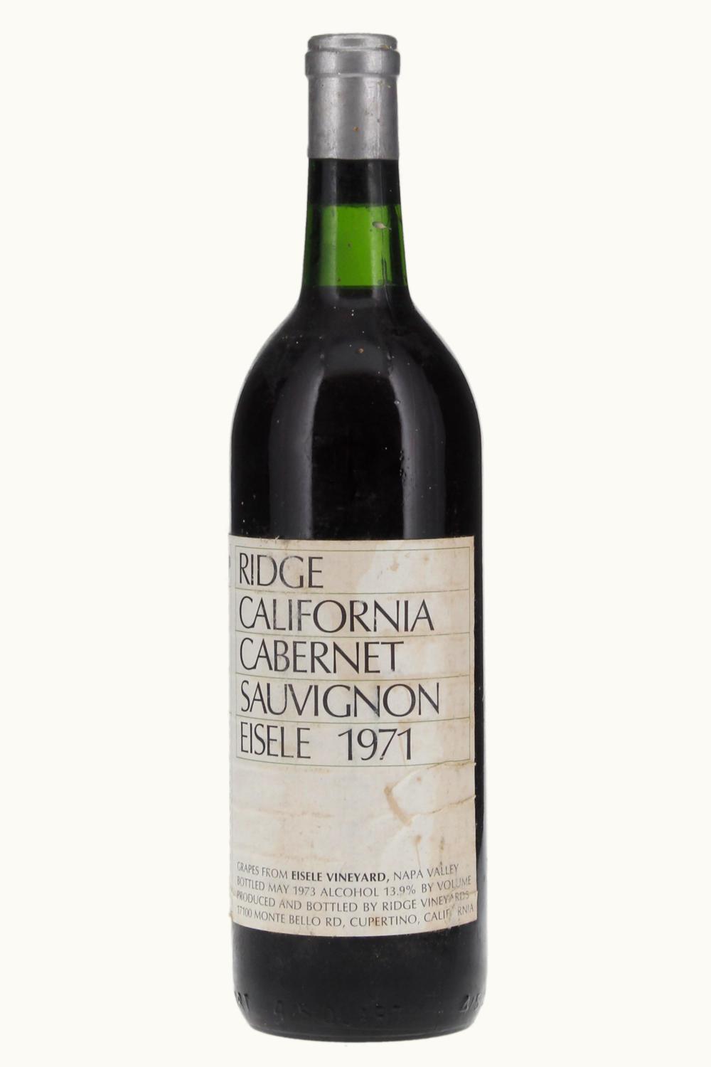 Ridge Vineyards Eisele Vineyard Cabernet Sauvignon, 1971