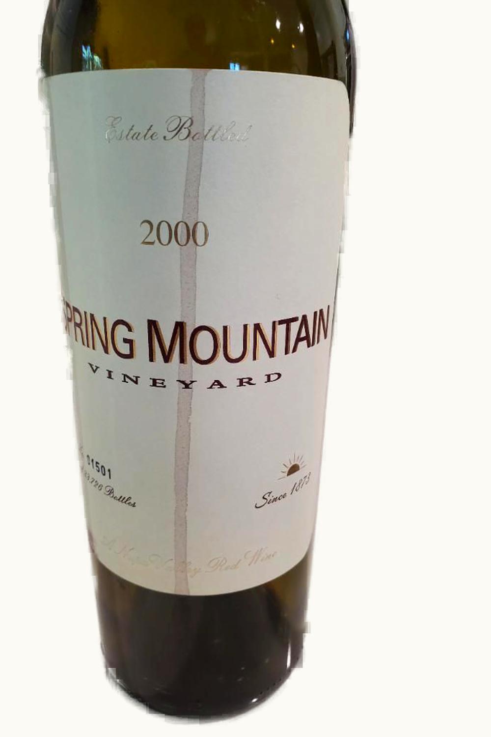 Spring Mountain Cabernet Sauvignon, 1970