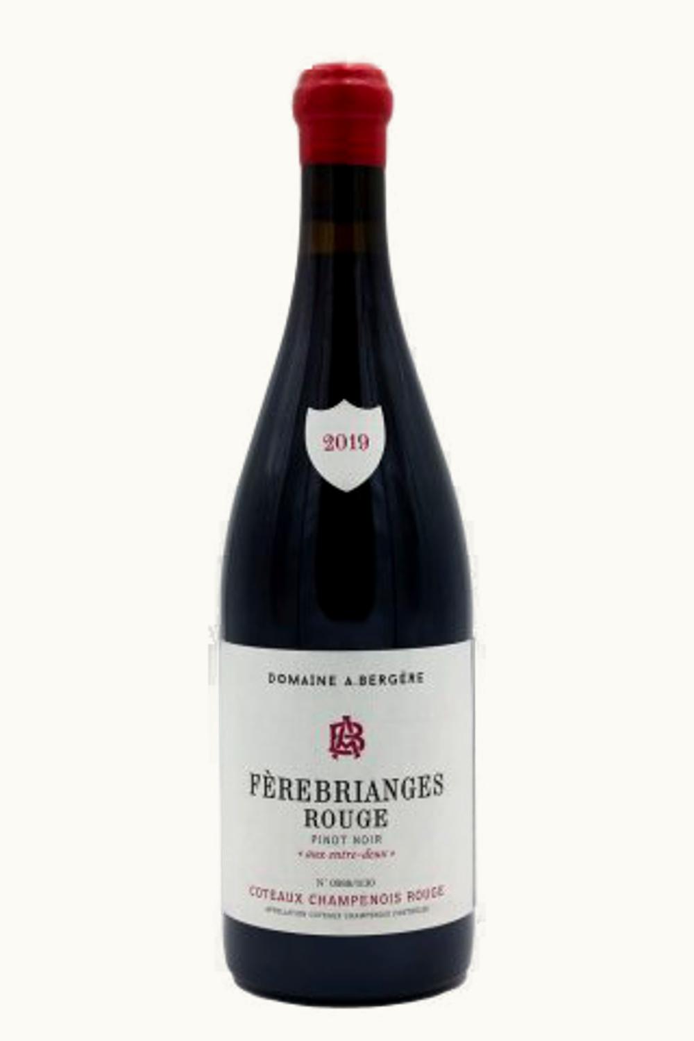 A. Bergerie Ferebrianges Rouge Coteaux Champenois, 2019