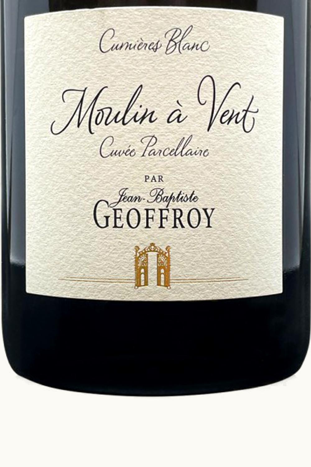 Geoffroy Geoffroy Cumières Blanc Moulin à Vent Coteaux Champenois, 2019