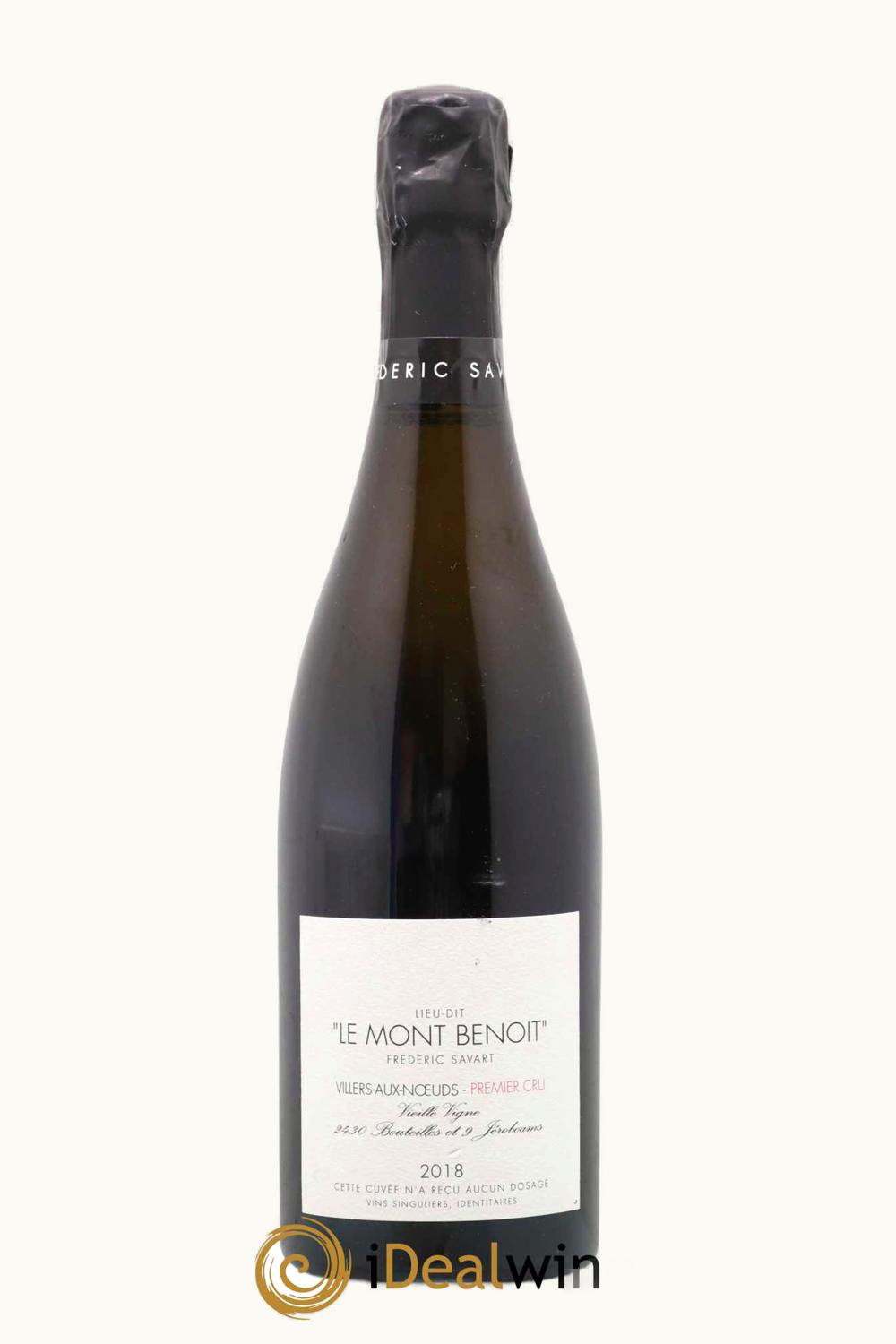 Frédéric Savart Frédéric Savart Le Mont Benoit Premier Cru Extra Brut Champagne, 2018
