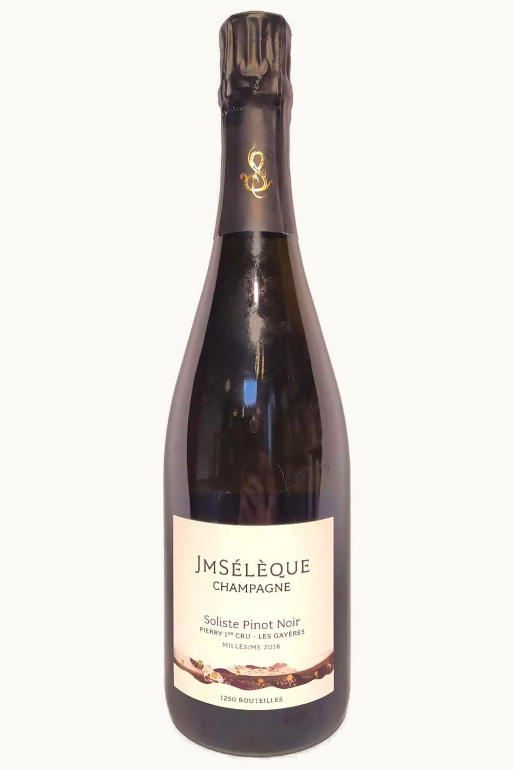 J. M. Sélèque J. M. Sélèque Soliste Pinot Noir Perrier Premier Cru Les Gayère Champagne Blanc de France, 2018