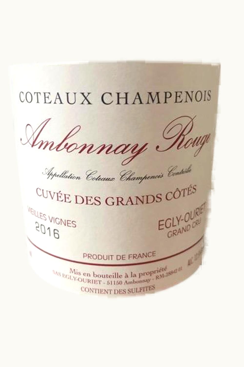 Egly-Ouriet Egly-Ouriet Ambonnay Rouge Cuvee de Grands Cote Vieilles Vigne Coteaux, 2015