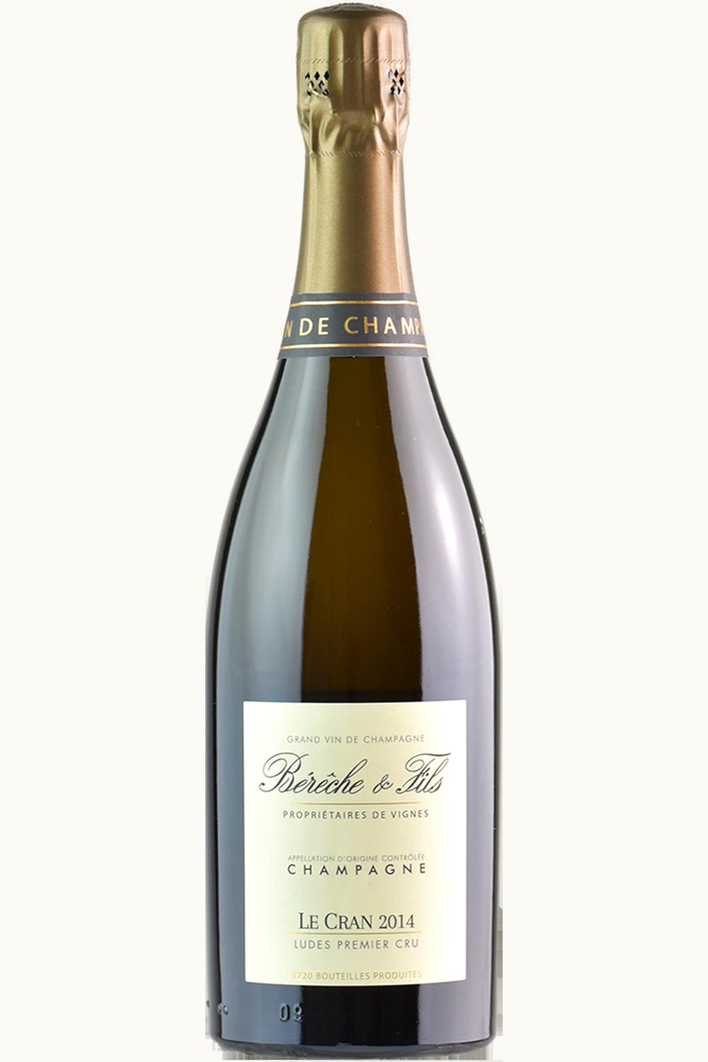 Bereche Bereche Le Cran Premier Cru Brut Nature Millesime Champagne Zero, 2014