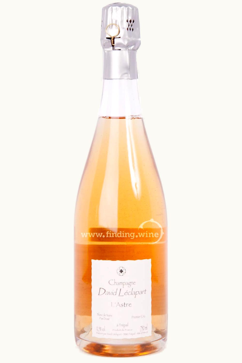 David Leclapart David Leclapart L'Astree Blanc de Noir Premier Cru Pas Dose Champagne Rose, 2014