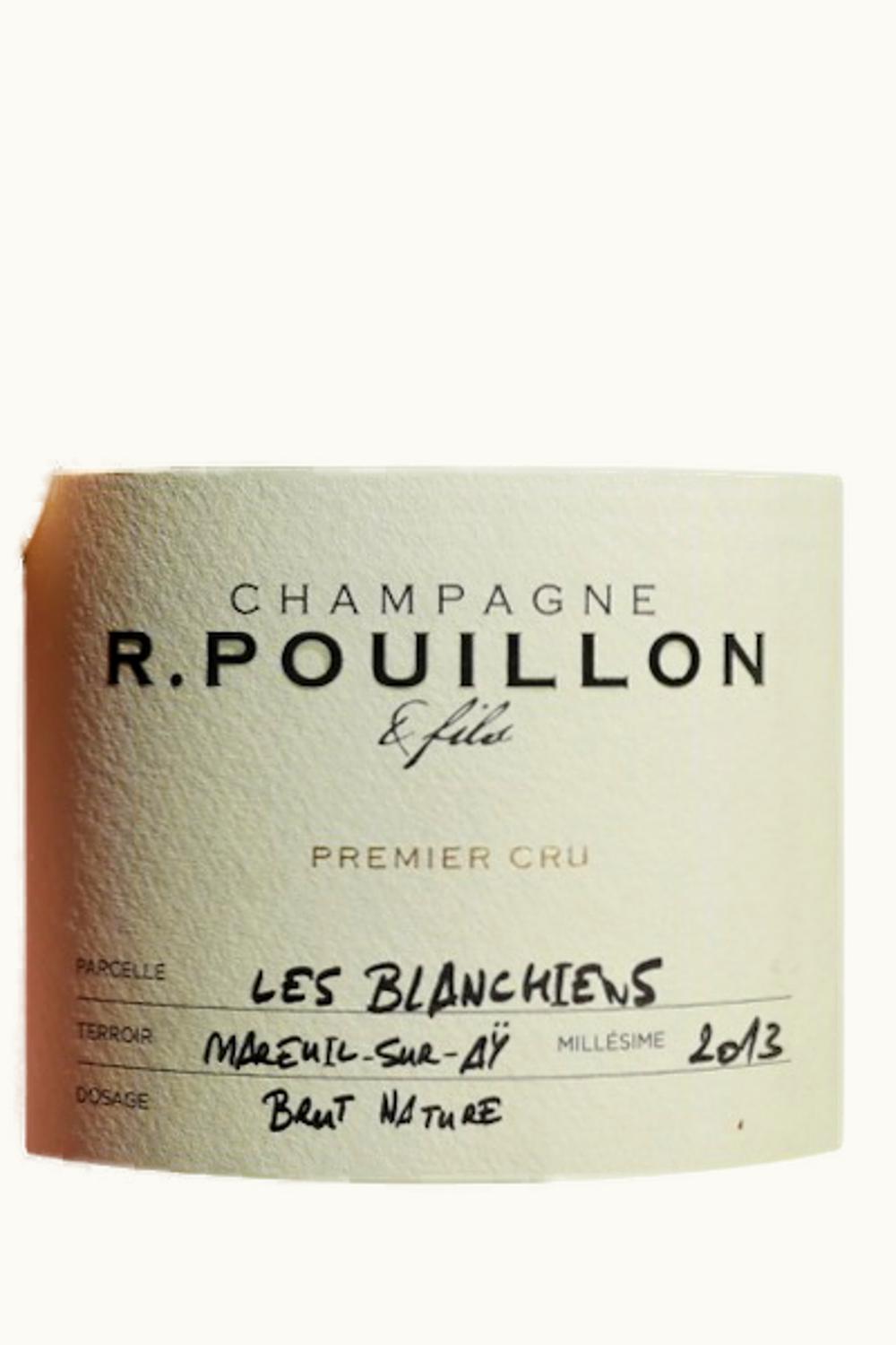 R Pouillon R Pouillon Les Blanchiens Premier Cru Brut Nature Champagne Zero, 2013