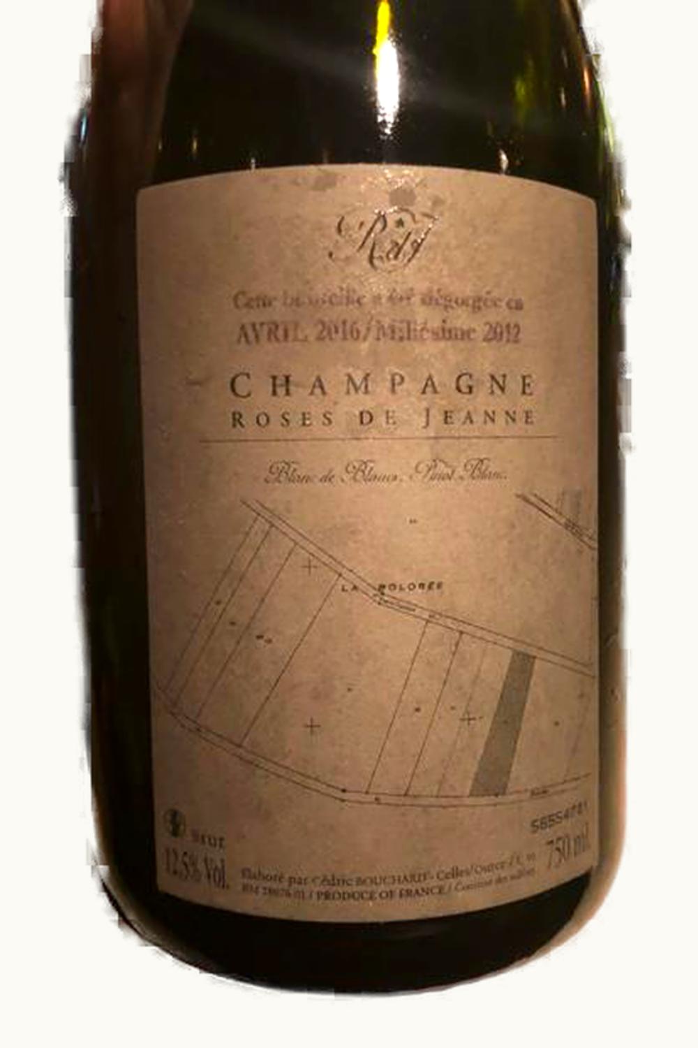 Cédric Bouchard Cedric Bouchard Roses de Jeanne Bo La Boloree Blanc de Blanc Champagne, 2012