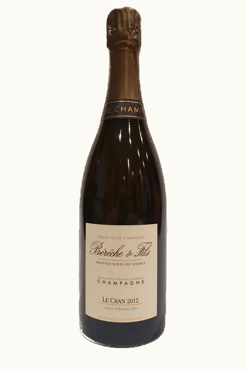 Bereche Bereche Le Cran Premier Cru Brut Nature Millesime Champagne Zero, 2012