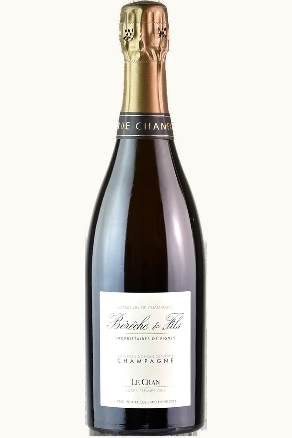 Bereche Bereche Le Cran Premier Cru Brut Nature Millesime Champagne Zero France, 2011