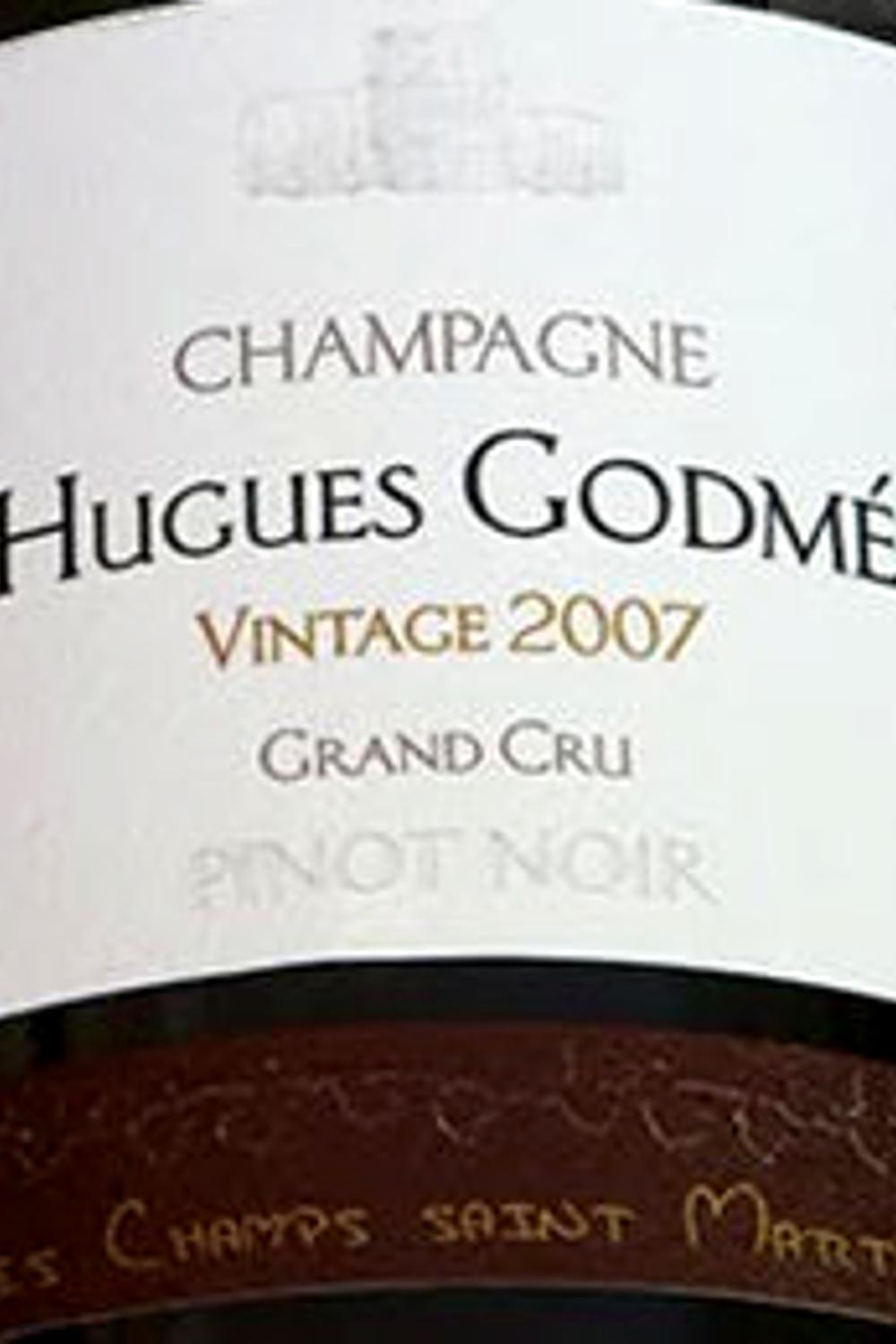 Hugues Godmé Hugues Godme Les Champ St Martin Grand Cru Brut Champagne Blanc de Noir France, 2011