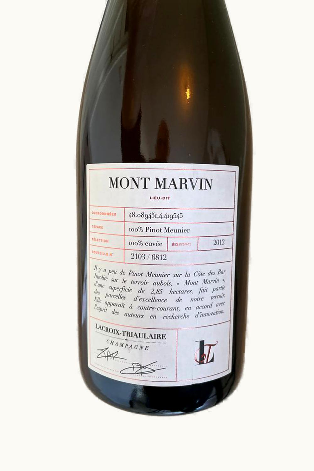 La Croix Triaulaire La Croix Triaulaire Mont Marvine Extra Brut Millésime Champagne France, 2011