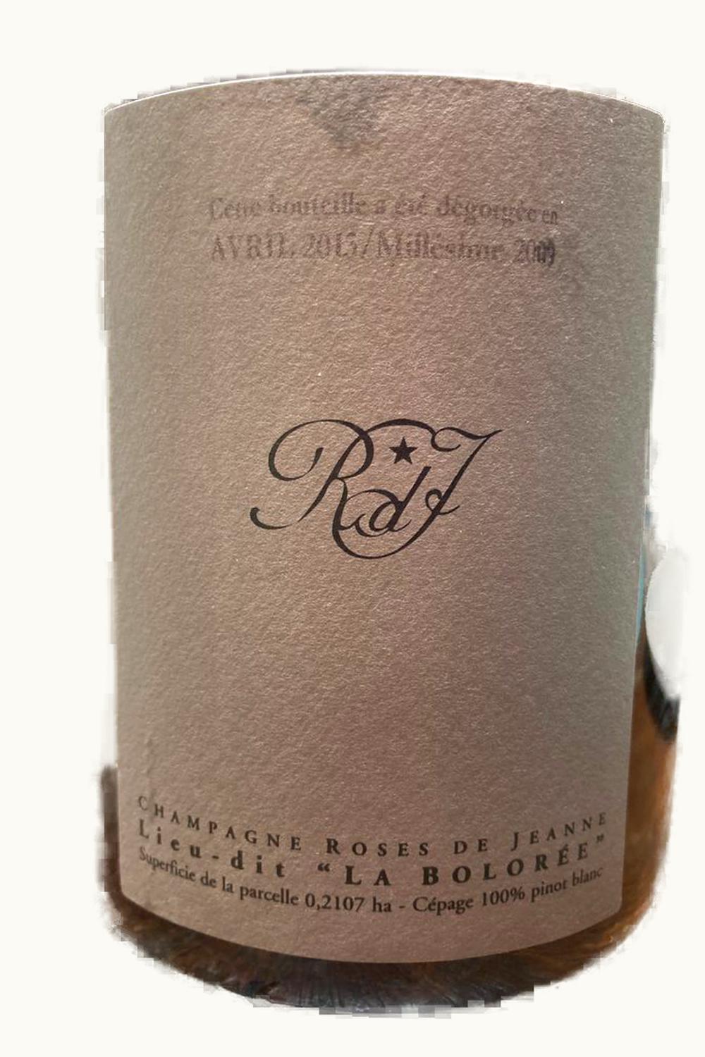 Cédric Bouchard Cédric Bouchard Rosé de Jeanne Bolorée Blanc de Blanc Champagne France, 2009