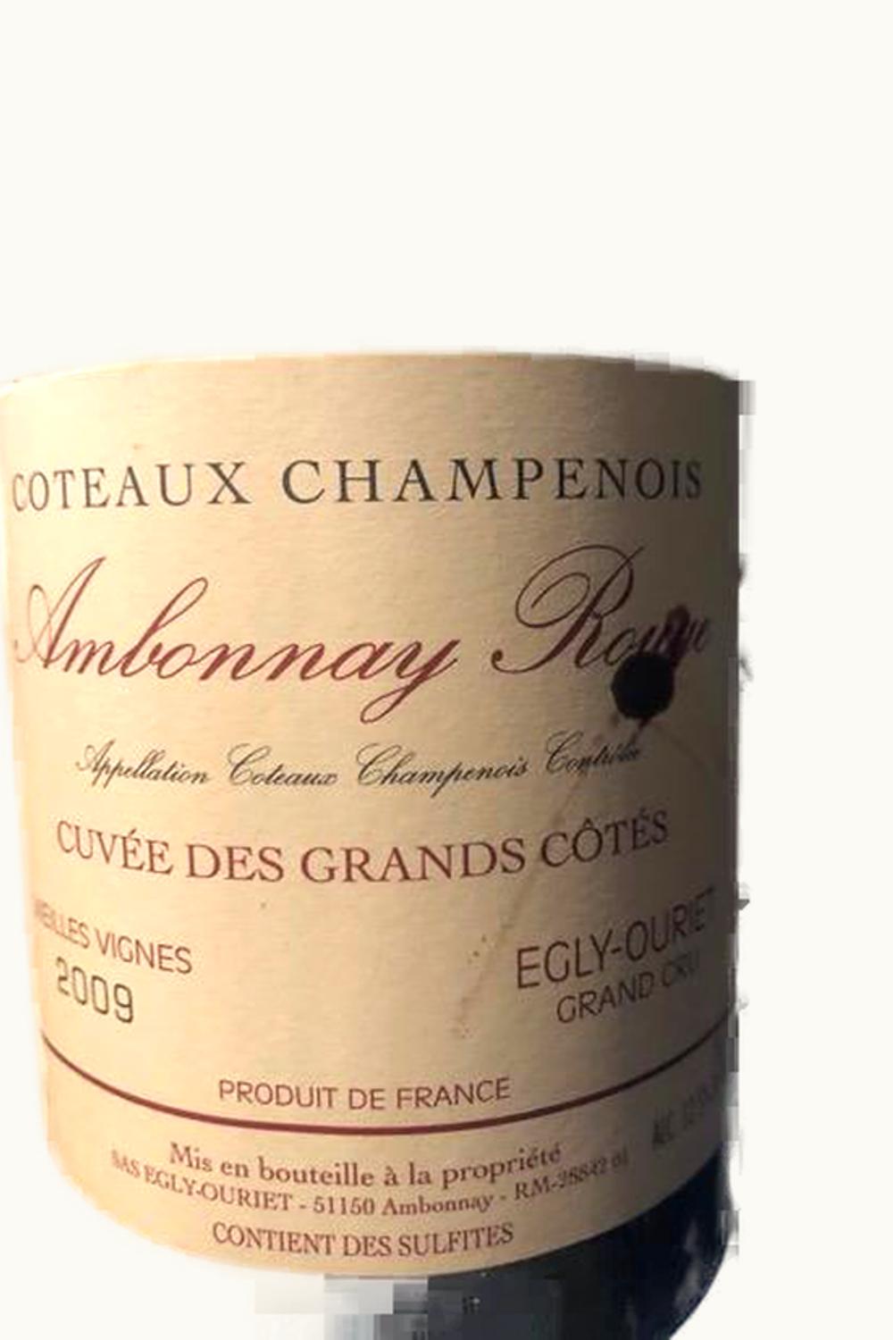 Egly-Ouriet Ambonnay Rouge Cuvée de Grands Cote Vieilles Vignes Coteaux Champenois Champagne France, 2009