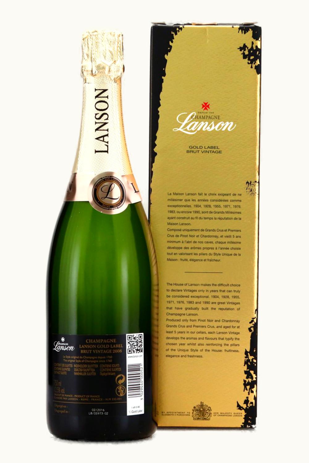 Lanson Lanson Le Vintage Brut Champagne France, 2008