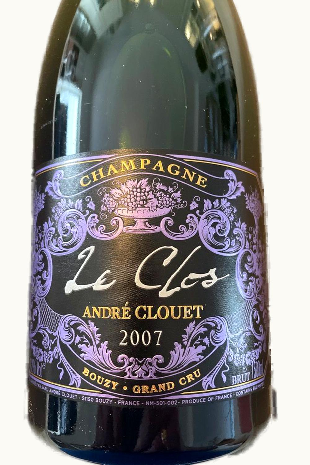 André Clouet André Clouet Le Clos Bouzy Grand Cru Brut Champagne Blanc de Noir France, 2007