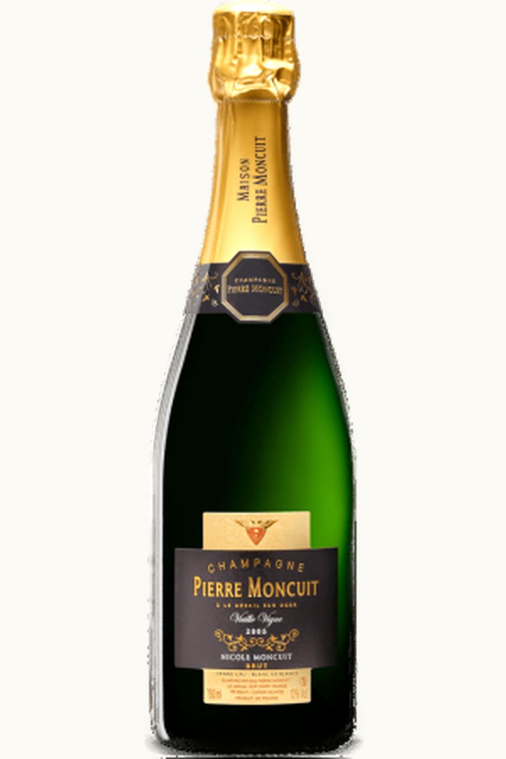 Pierre Moncuit Nicole Vieilles Vignes Blanc de Blanc Grand Cru Brut Millésimé Champagne France, 2005