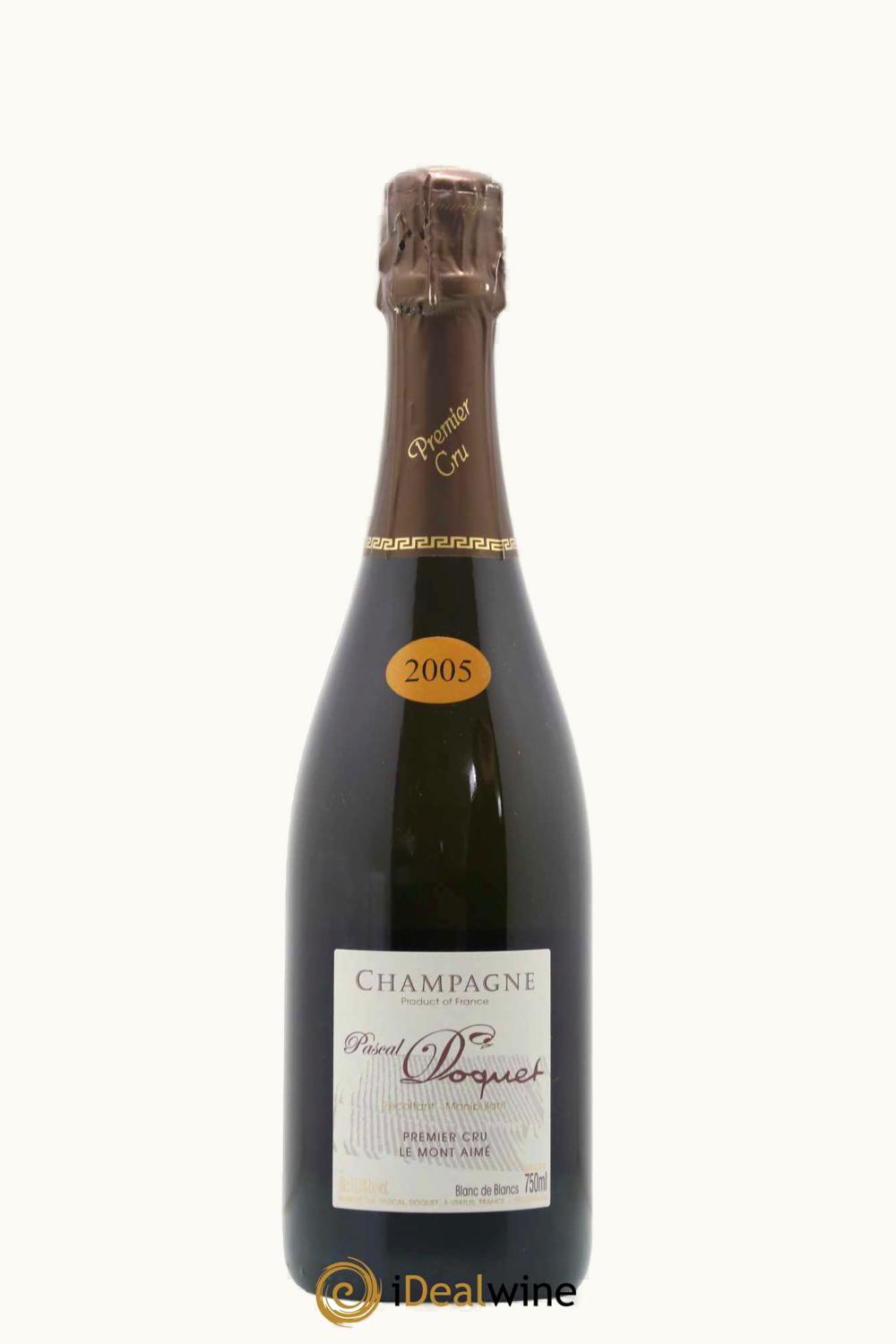 Pascal Doquet Le Mont Aimé Blanc de Blanc Premier Cru Brut Champagne France, 2005