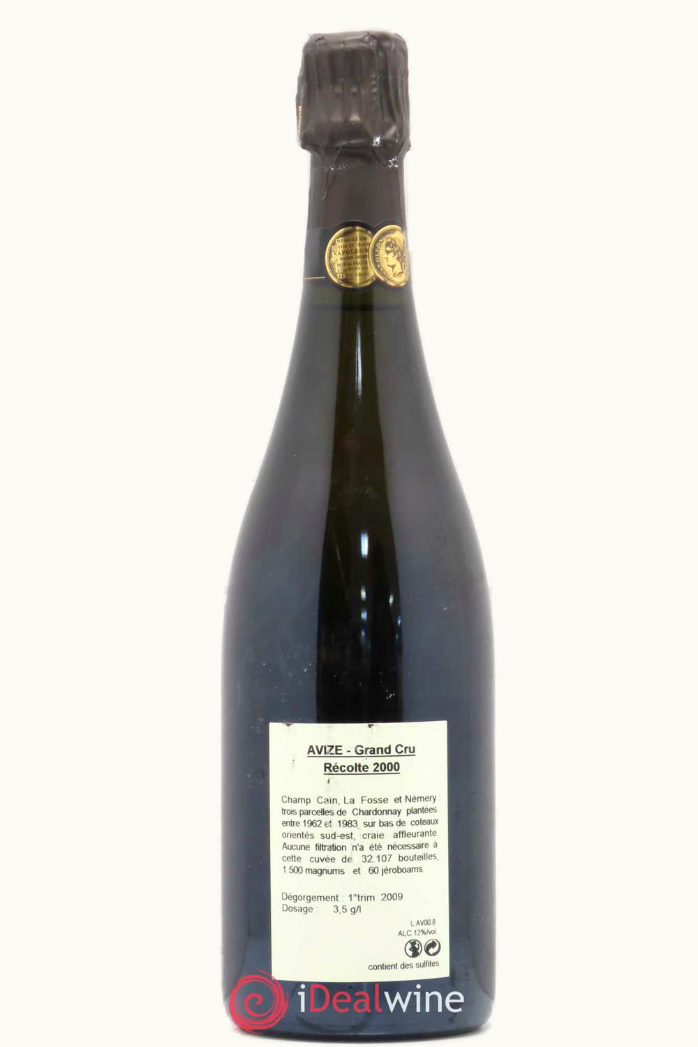 Jacquesson Jacquesson Avize Grand Cru Champ Caïn Brut Blanc de France Champagne, 2000