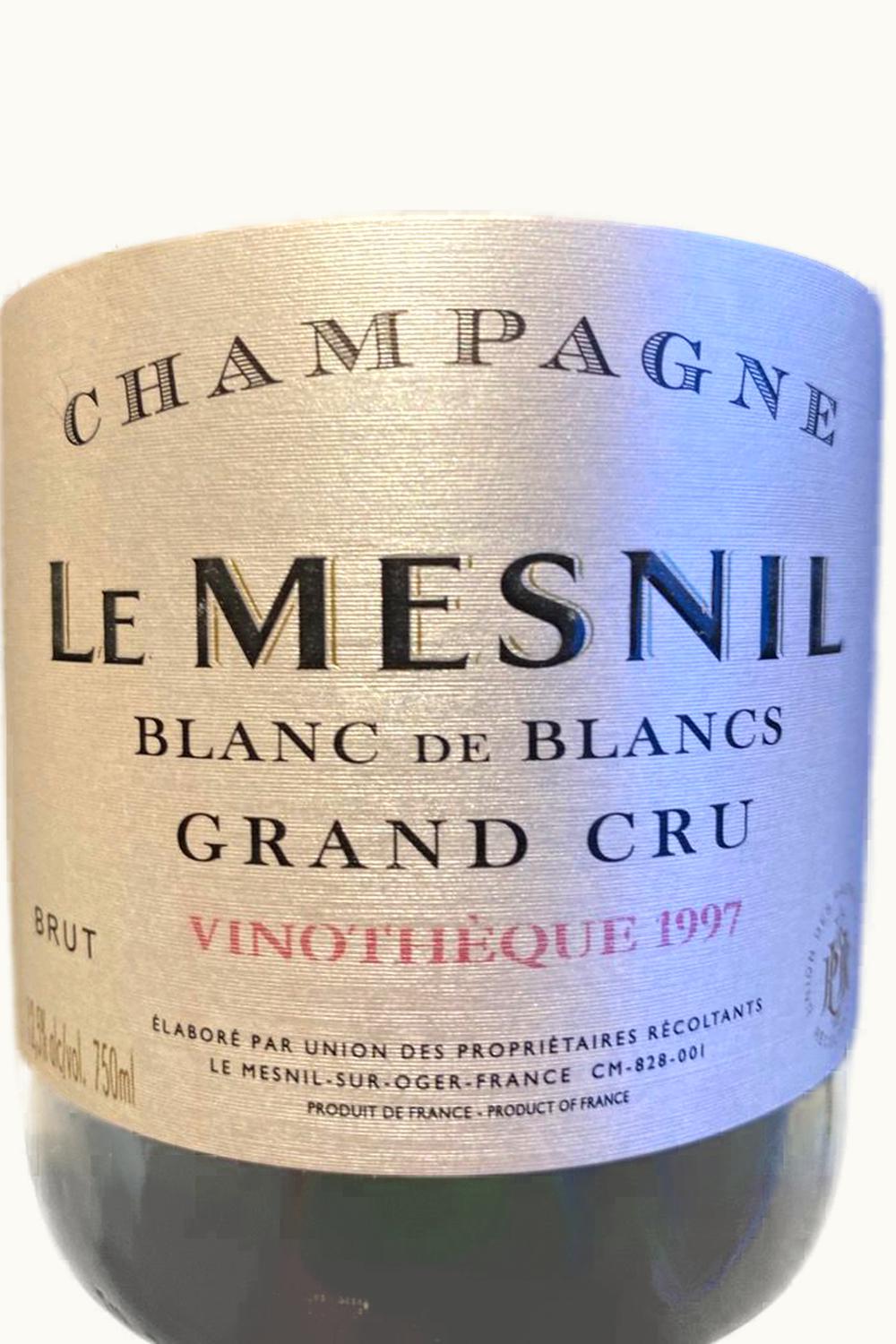 Le Mesnil Le Mesnil VInothèque Blanc de Blanc Grand Cru Brut Champagne France, 1998