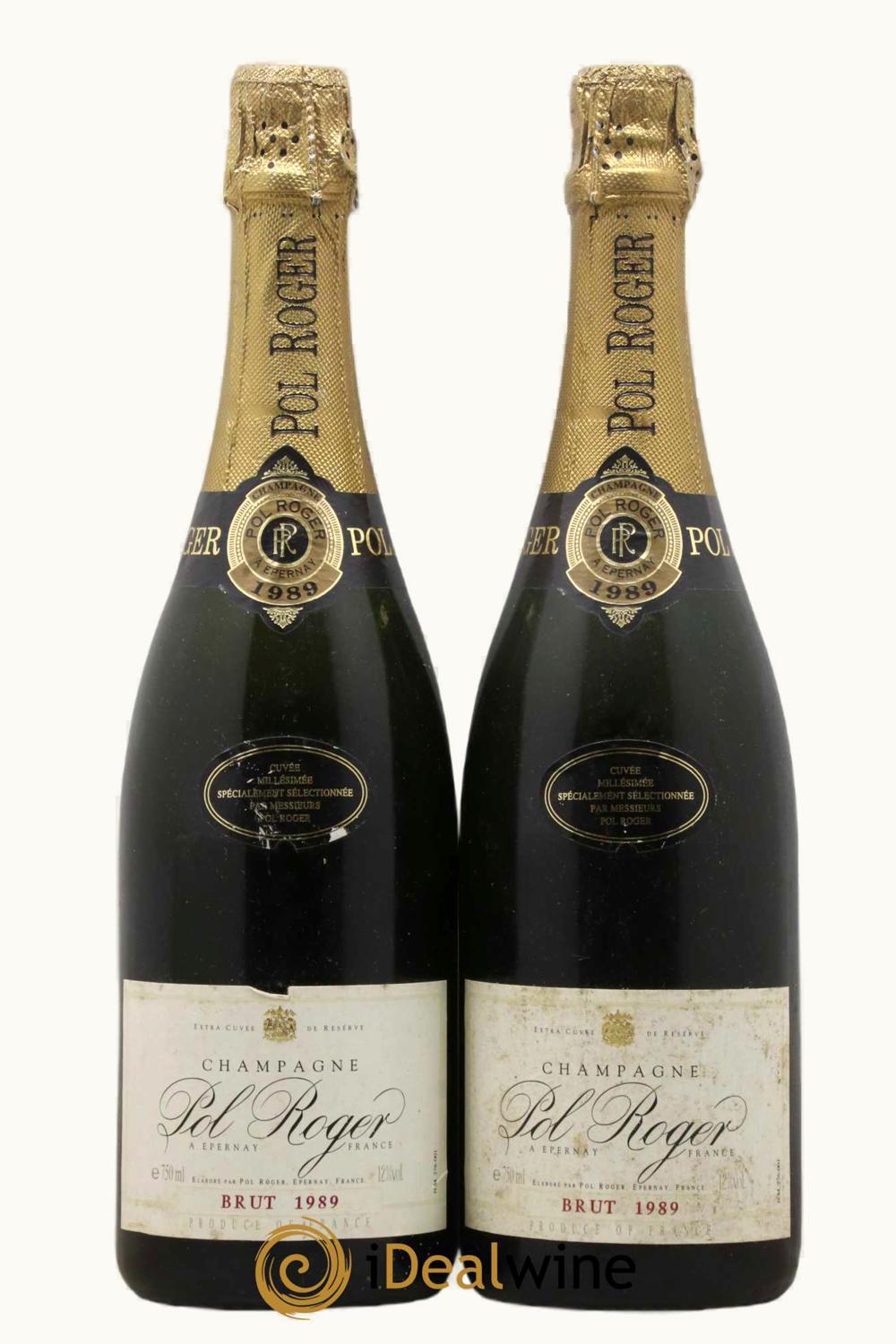Pol Roger Vintage Brut Champagne France, 1989